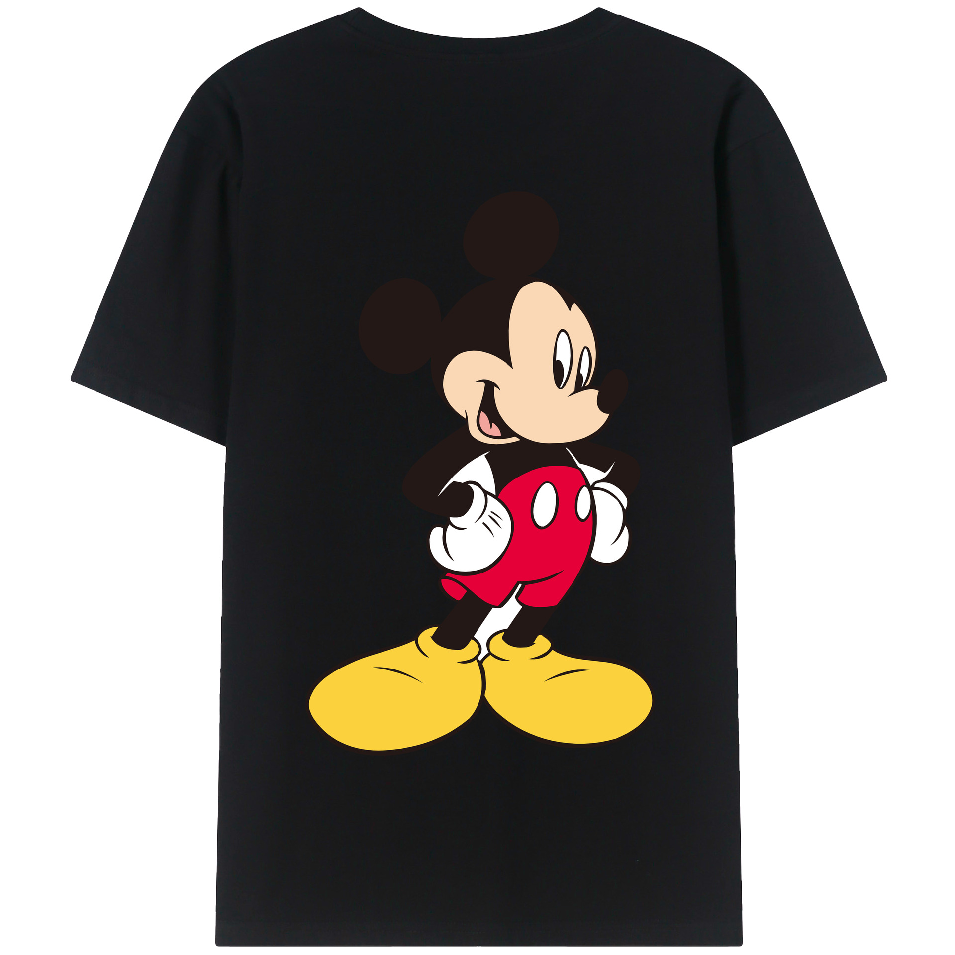 （画像用） ミッキーマウス Mickey Mouse 綿100％半袖Tシャツ（背面プリント）