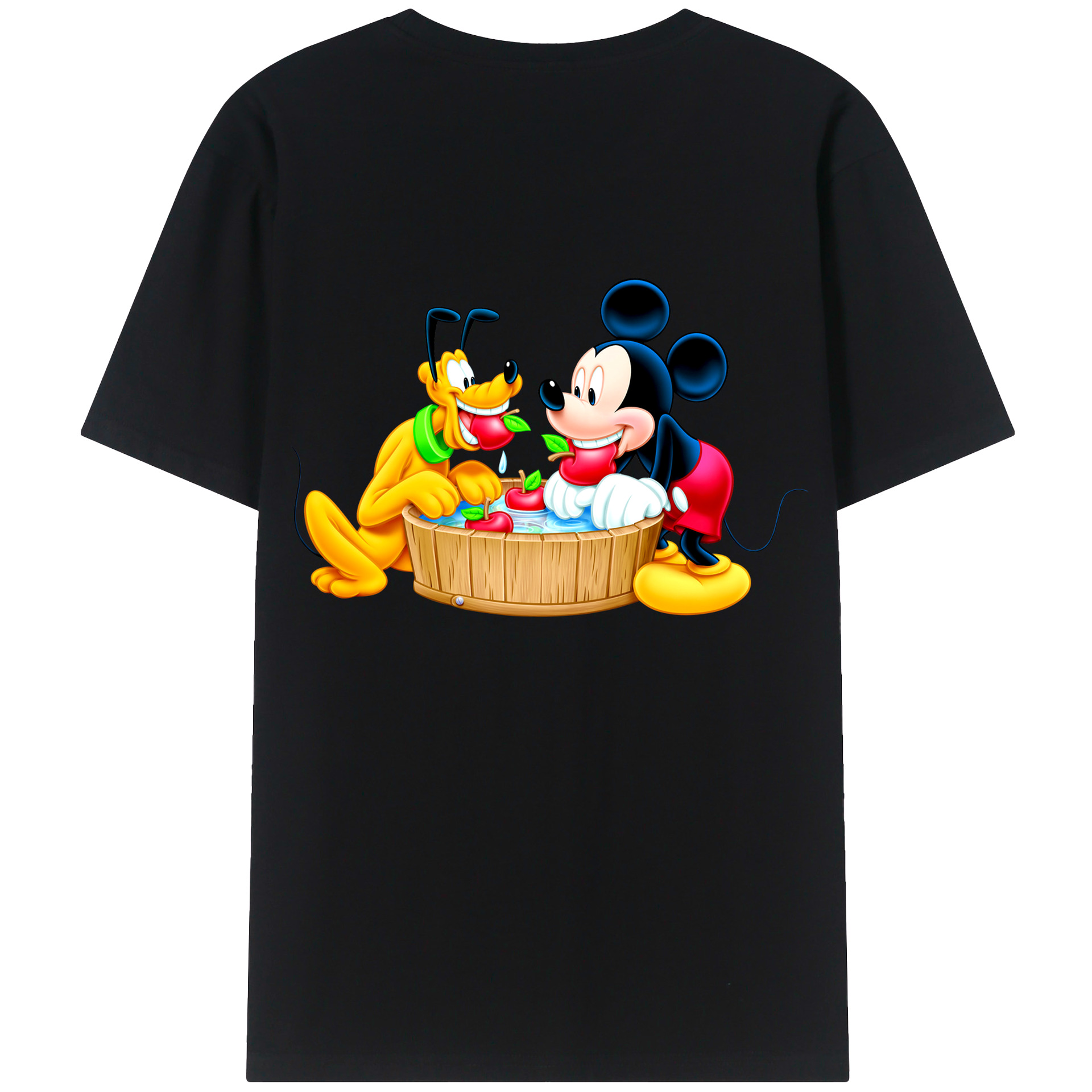 （画像用） ミッキーマウス Mickey Mouse 綿100％半袖Tシャツ（背面プリント）