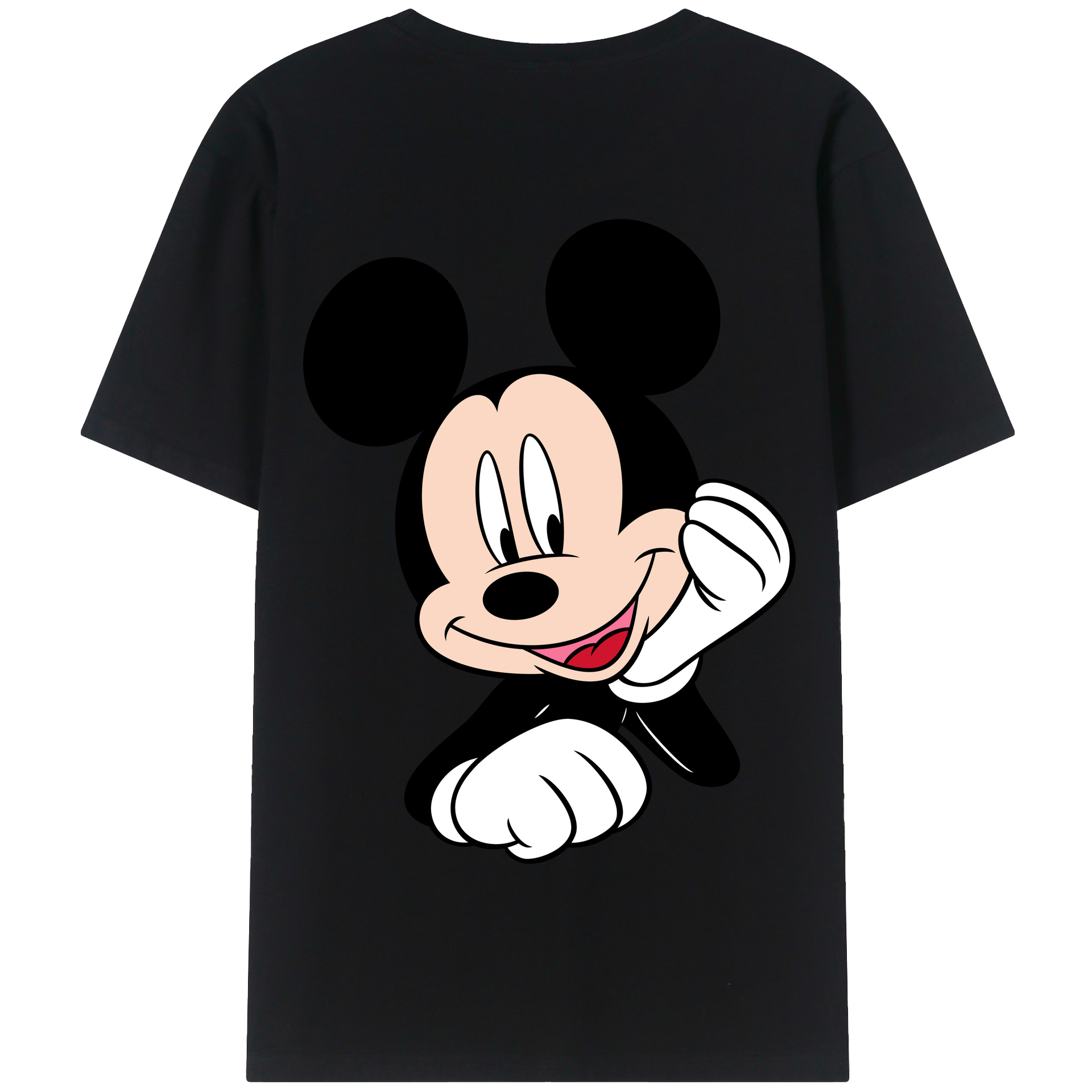 （画像用） ミッキーマウス Mickey Mouse 綿100％半袖Tシャツ（背面プリント）