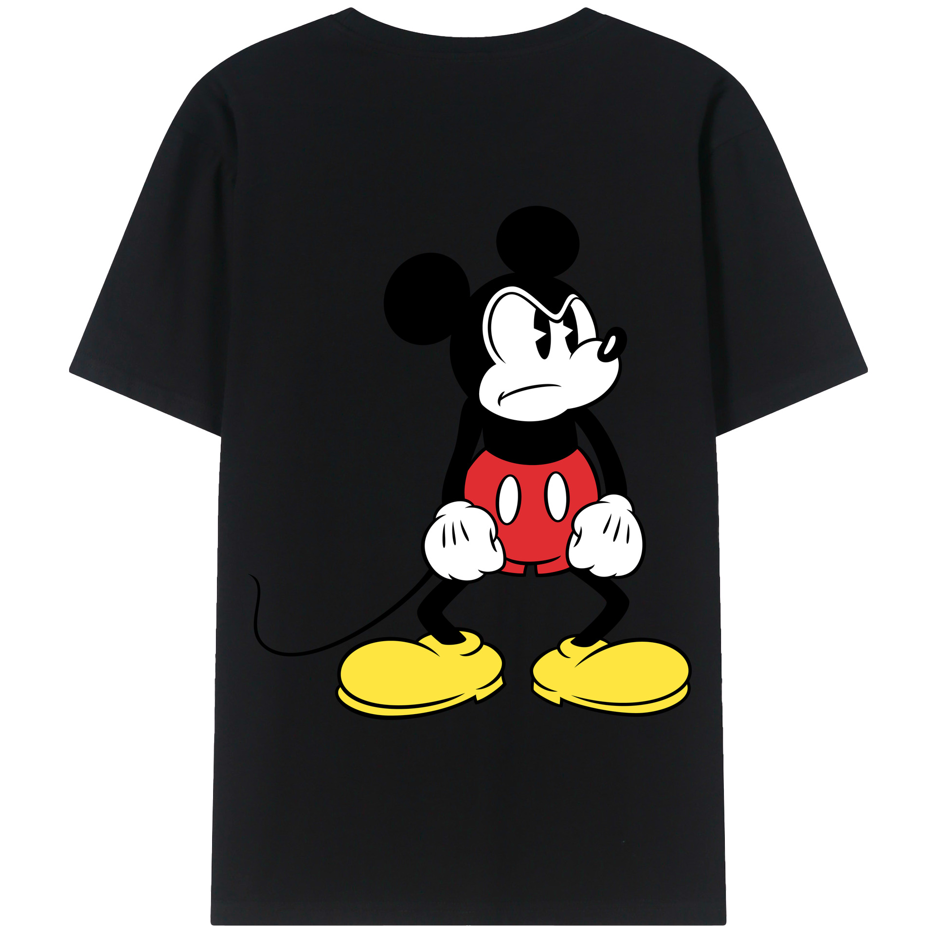 （画像用） ミッキーマウス Mickey Mouse 綿100％半袖Tシャツ（背面プリント）