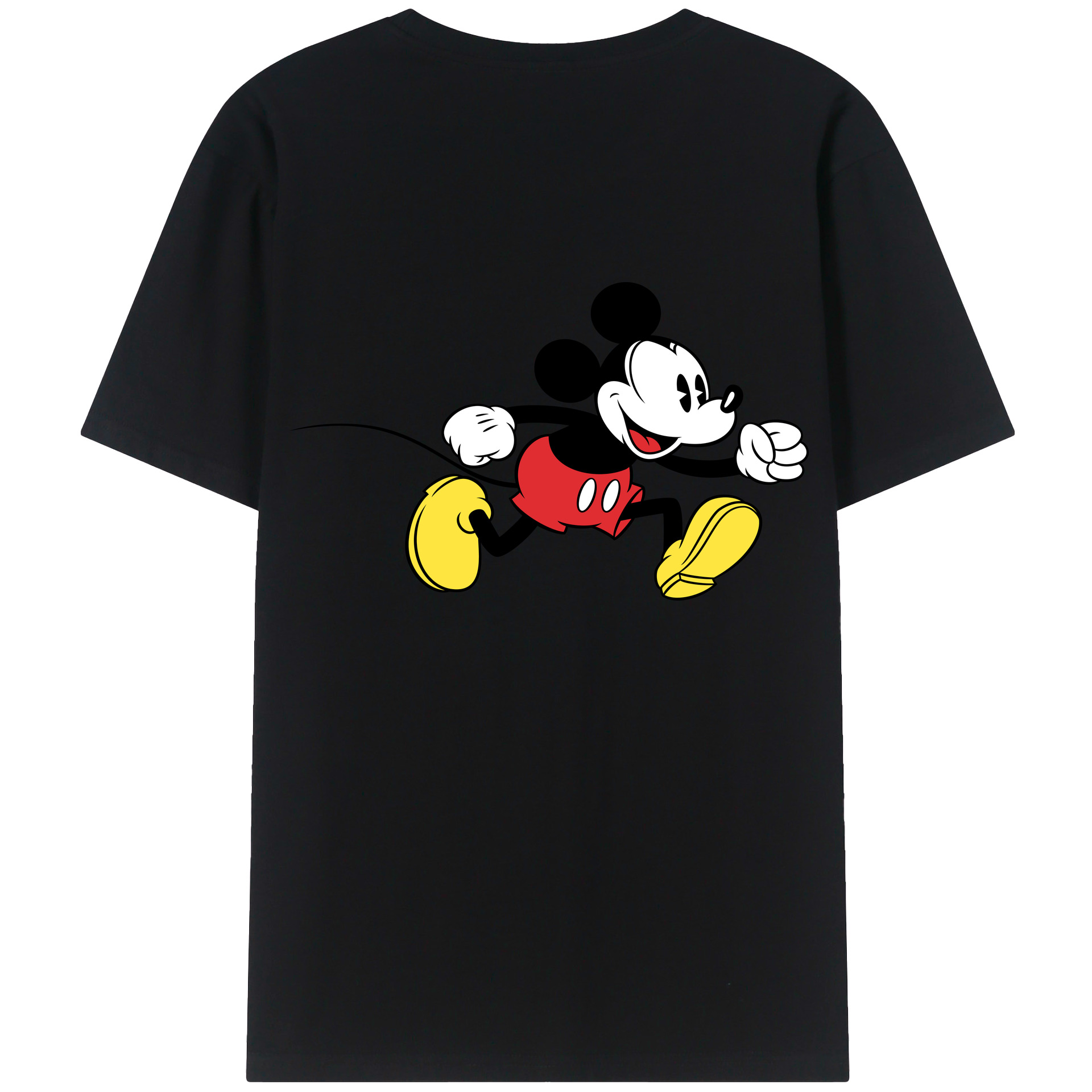 （画像用） ミッキーマウス Mickey Mouse 綿100％半袖Tシャツ（背面プリント）