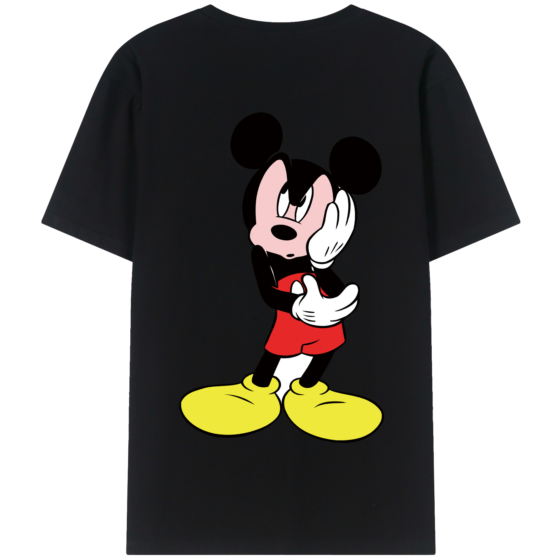 （画像用） ミッキーマウス Mickey Mouse 綿100％半袖Tシャツ（背面プリント）
