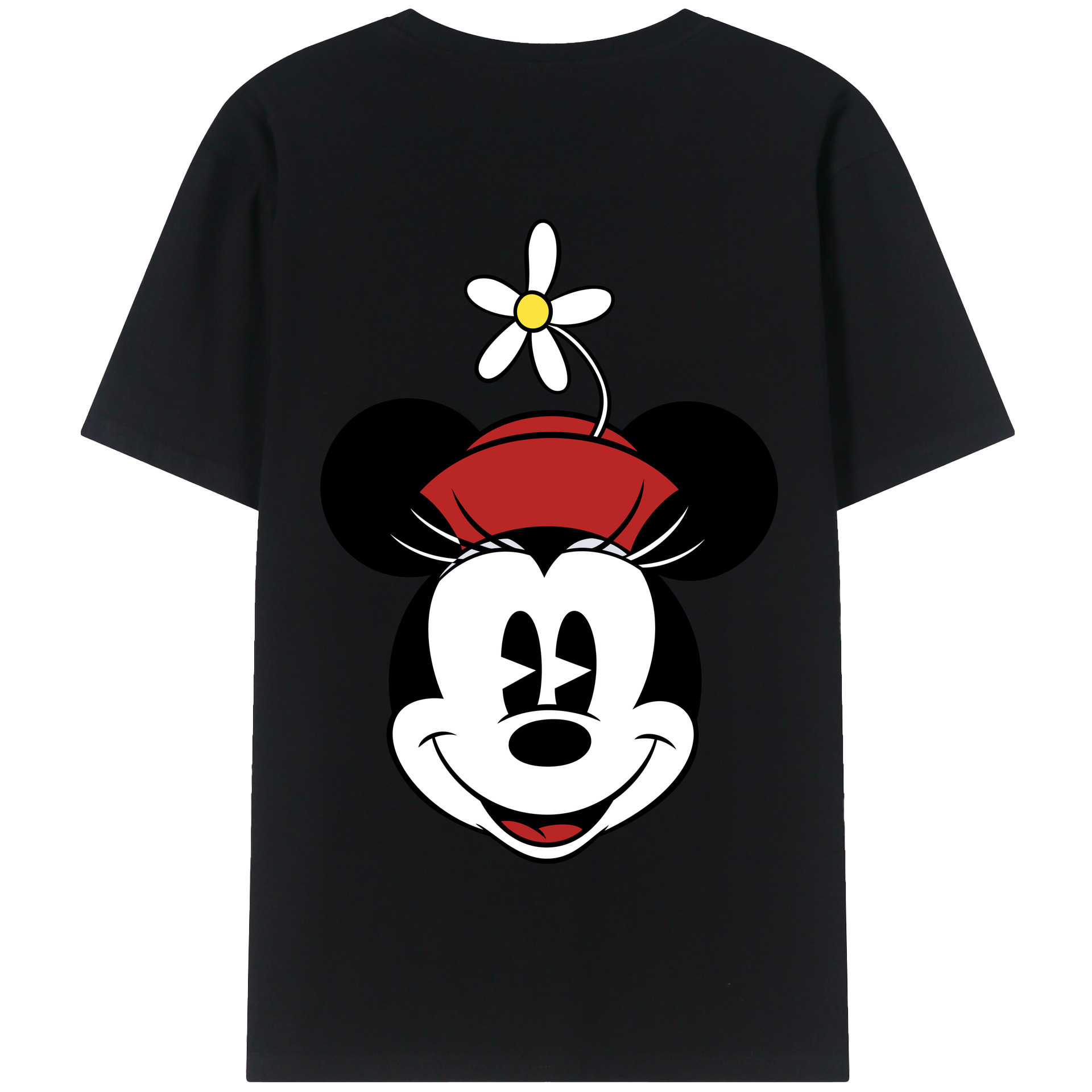 （画像用） ミッキーマウス Mickey Mouse 綿100％半袖Tシャツ（背面プリント）