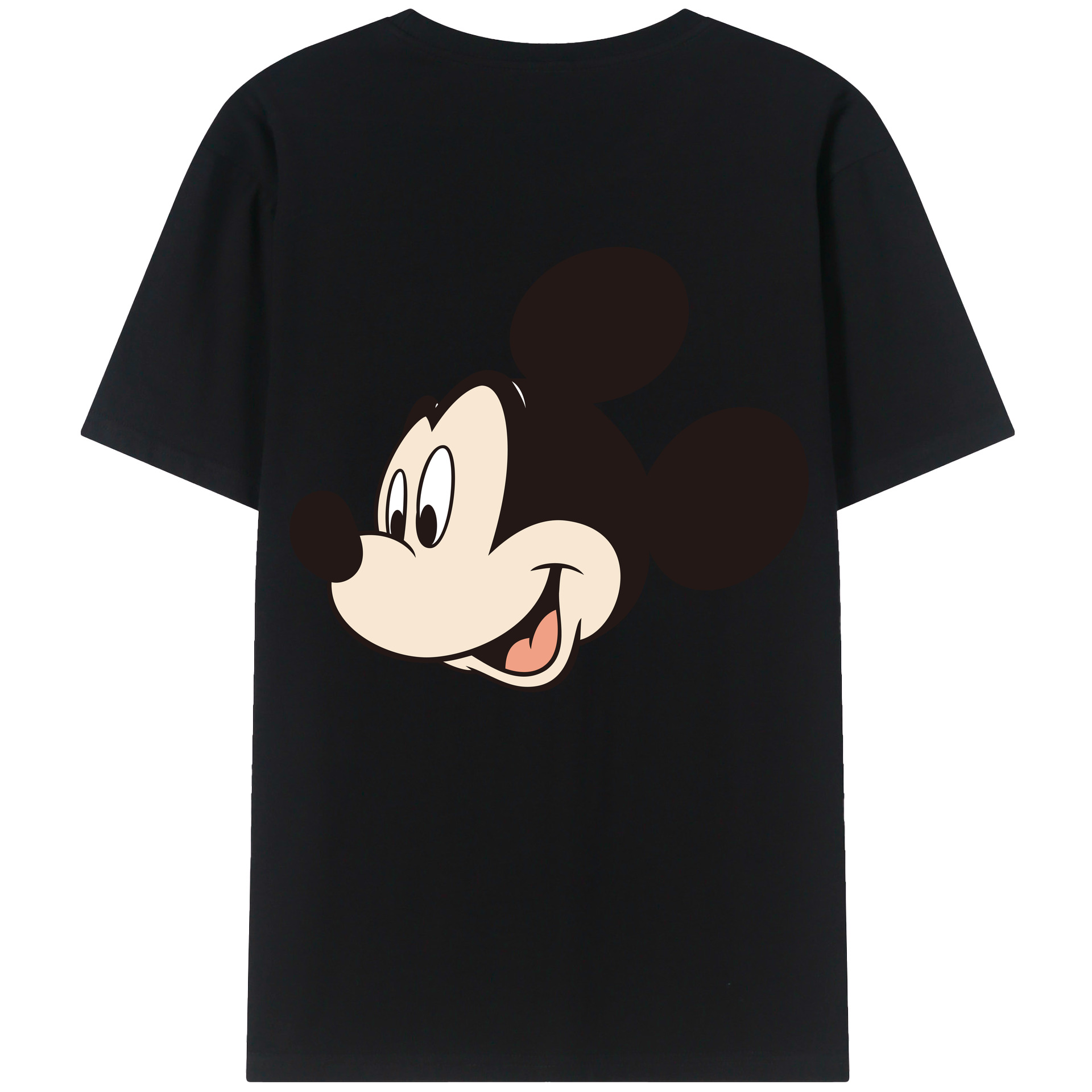 （画像用） ミッキーマウス Mickey Mouse 綿100％半袖Tシャツ（背面プリント）