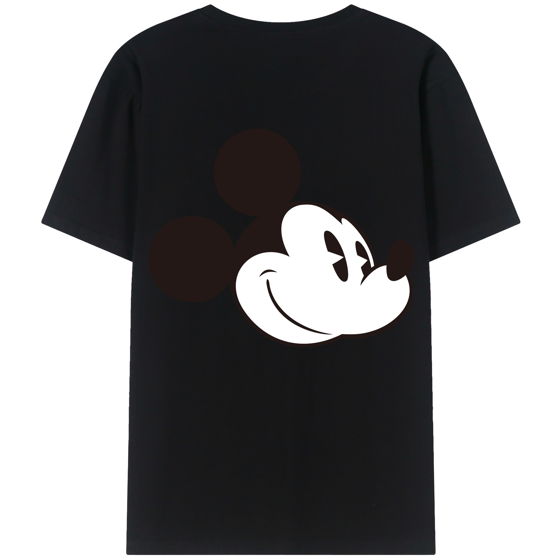 （画像用） ミッキーマウス Mickey Mouse 綿100％半袖Tシャツ（背面プリント）