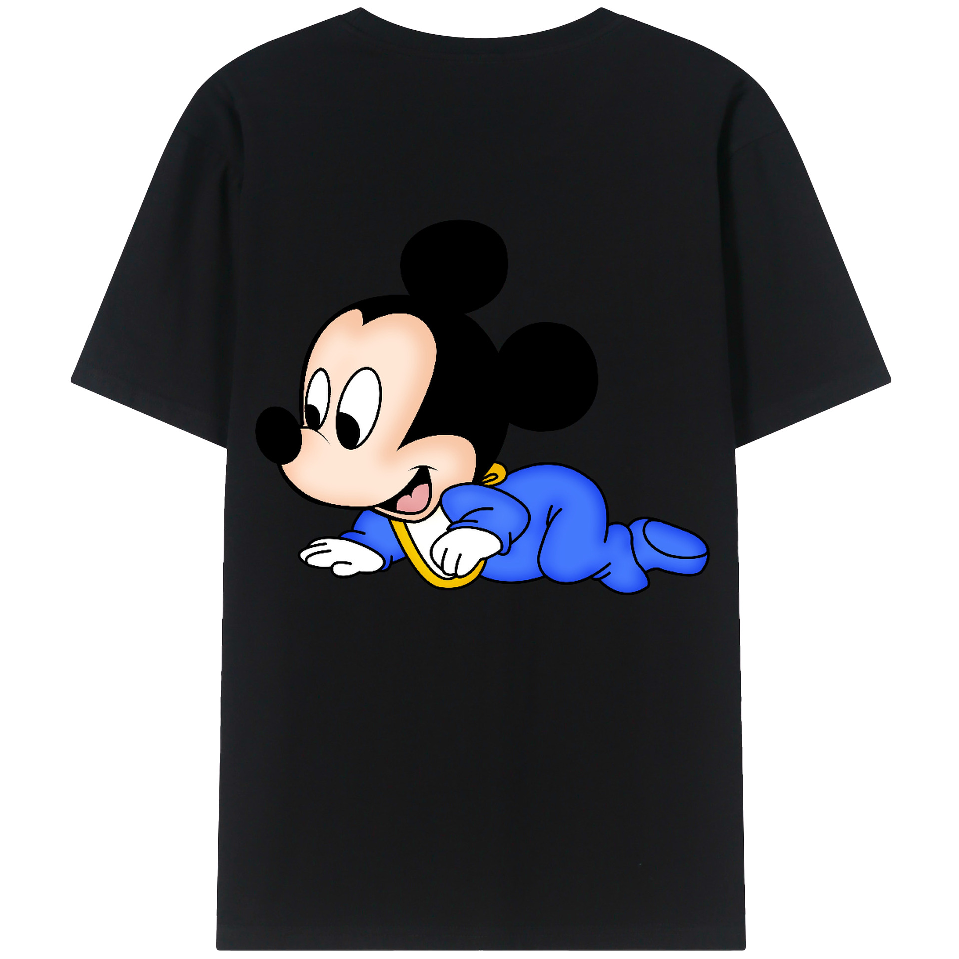 （画像用） ミッキーマウス Mickey Mouse 綿100％半袖Tシャツ（背面プリント）