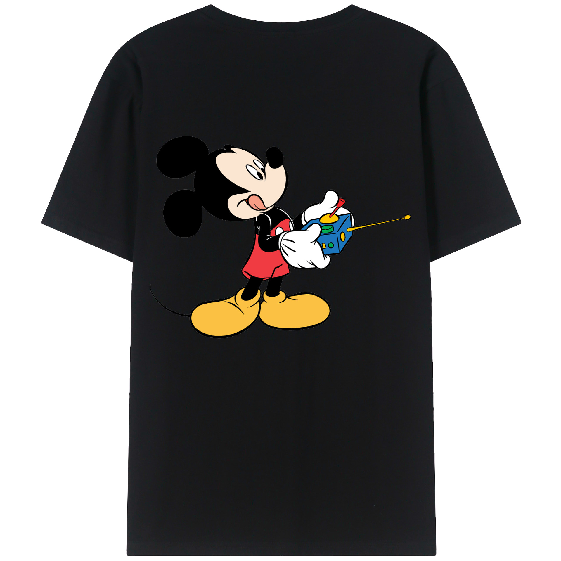 （画像用） ミッキーマウス Mickey Mouse 綿100％半袖Tシャツ（背面プリント）