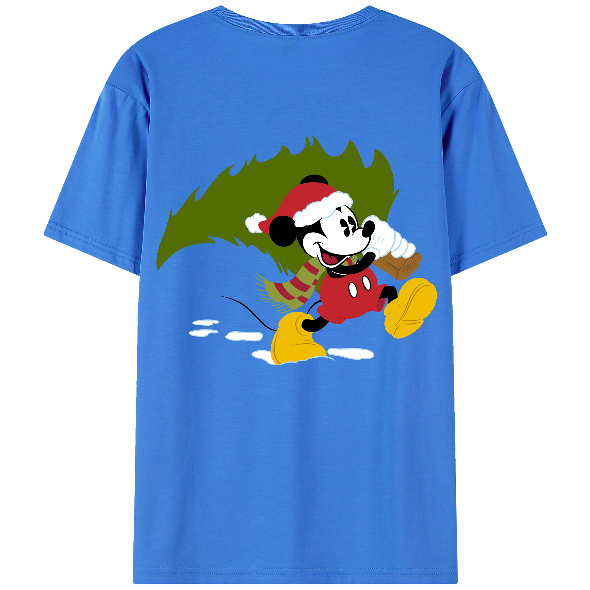 （画像用） ミッキーマウス Mickey Mouse 綿100％半袖Tシャツ（背面プリント）