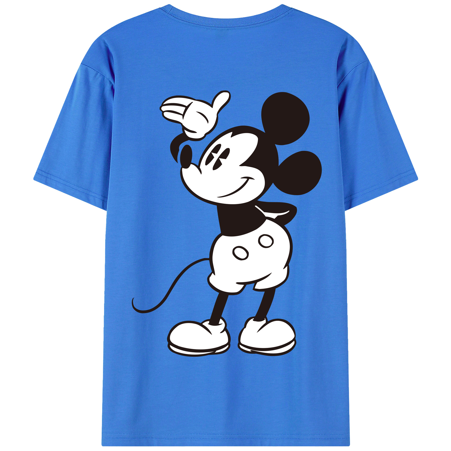 （画像用） ミッキーマウス Mickey Mouse 綿100％半袖Tシャツ（背面プリント）