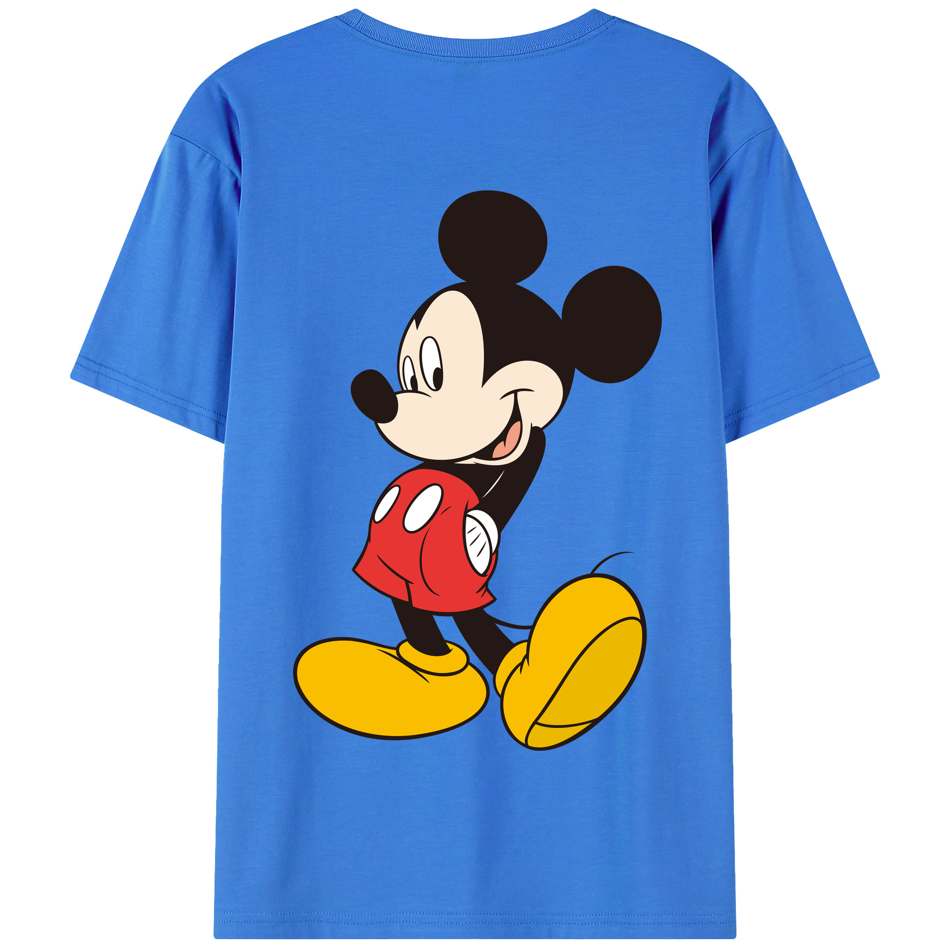 （画像用） ミッキーマウス Mickey Mouse 綿100％半袖Tシャツ（背面プリント）
