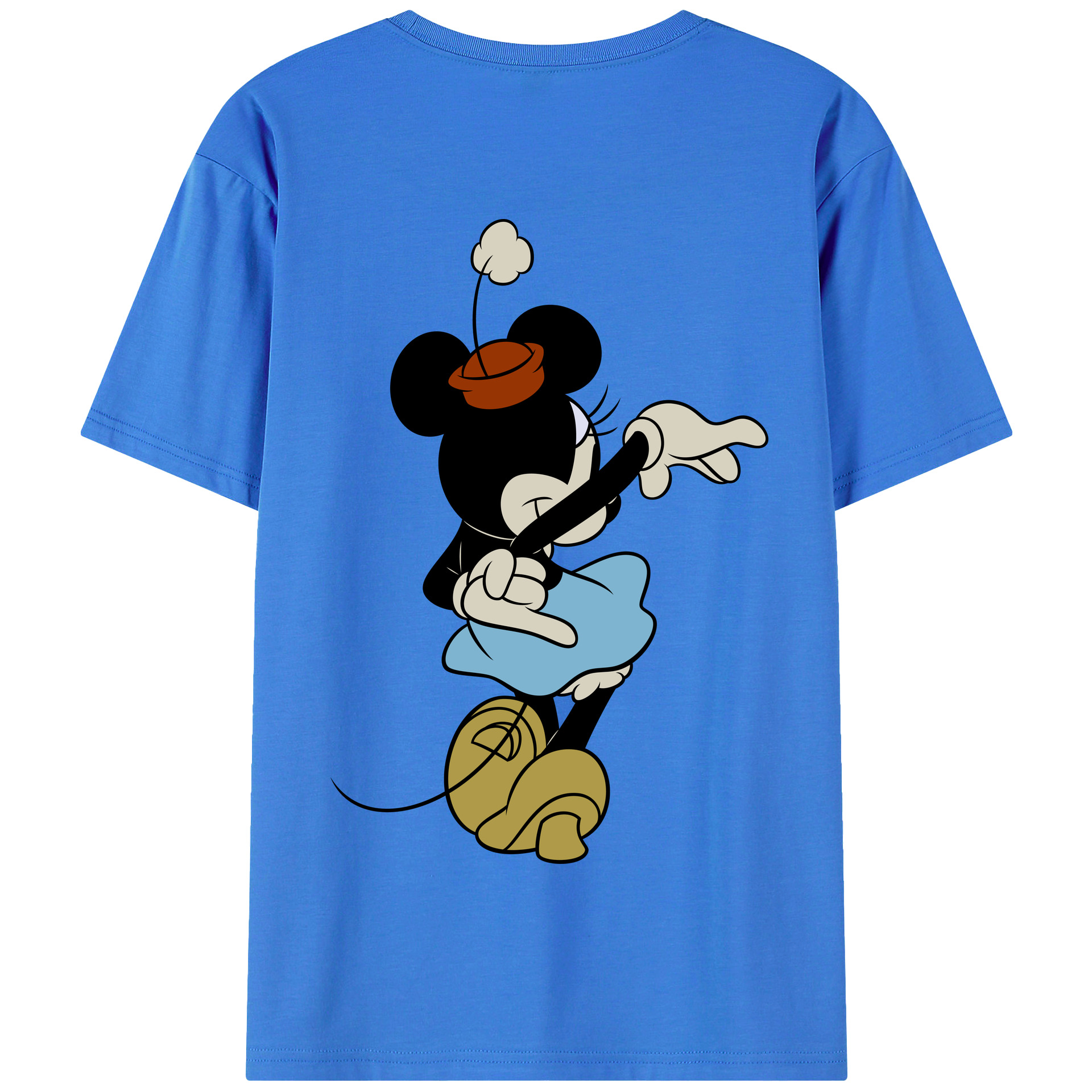 （画像用） ミッキーマウス Mickey Mouse 綿100％半袖Tシャツ（背面プリント）