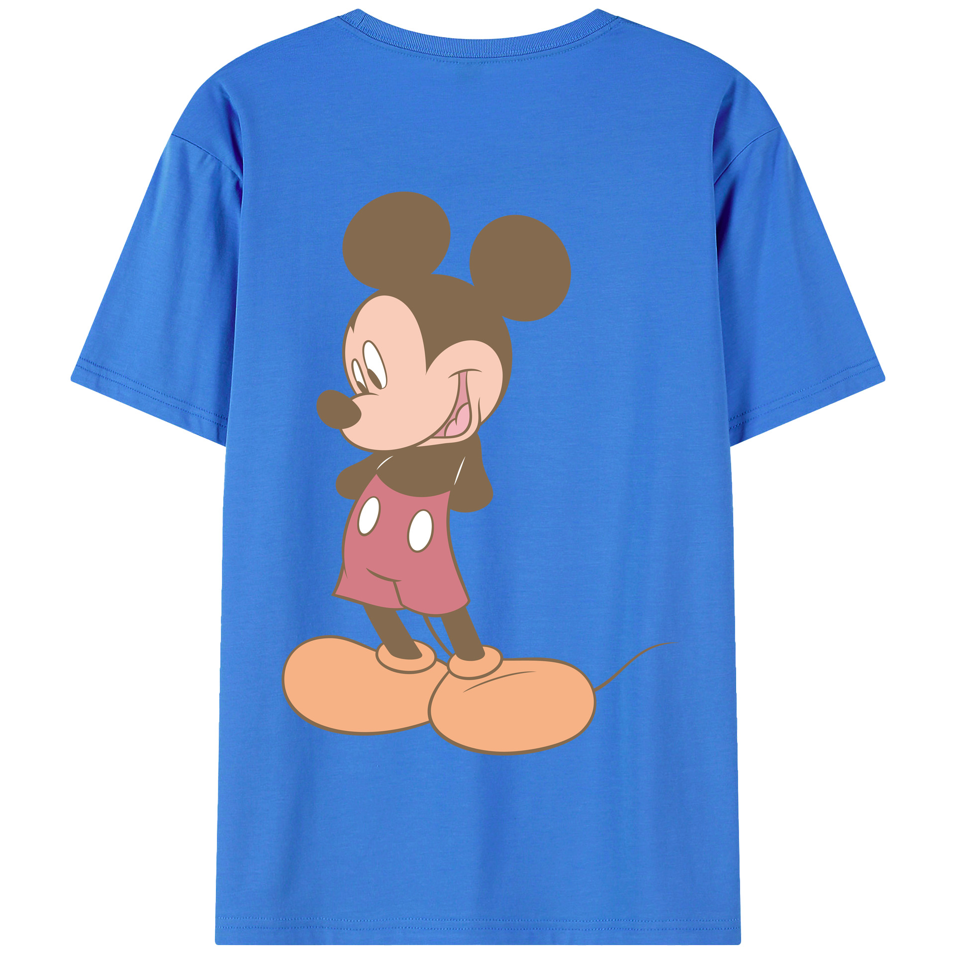（画像用） ミッキーマウス Mickey Mouse 綿100％半袖Tシャツ（背面プリント）