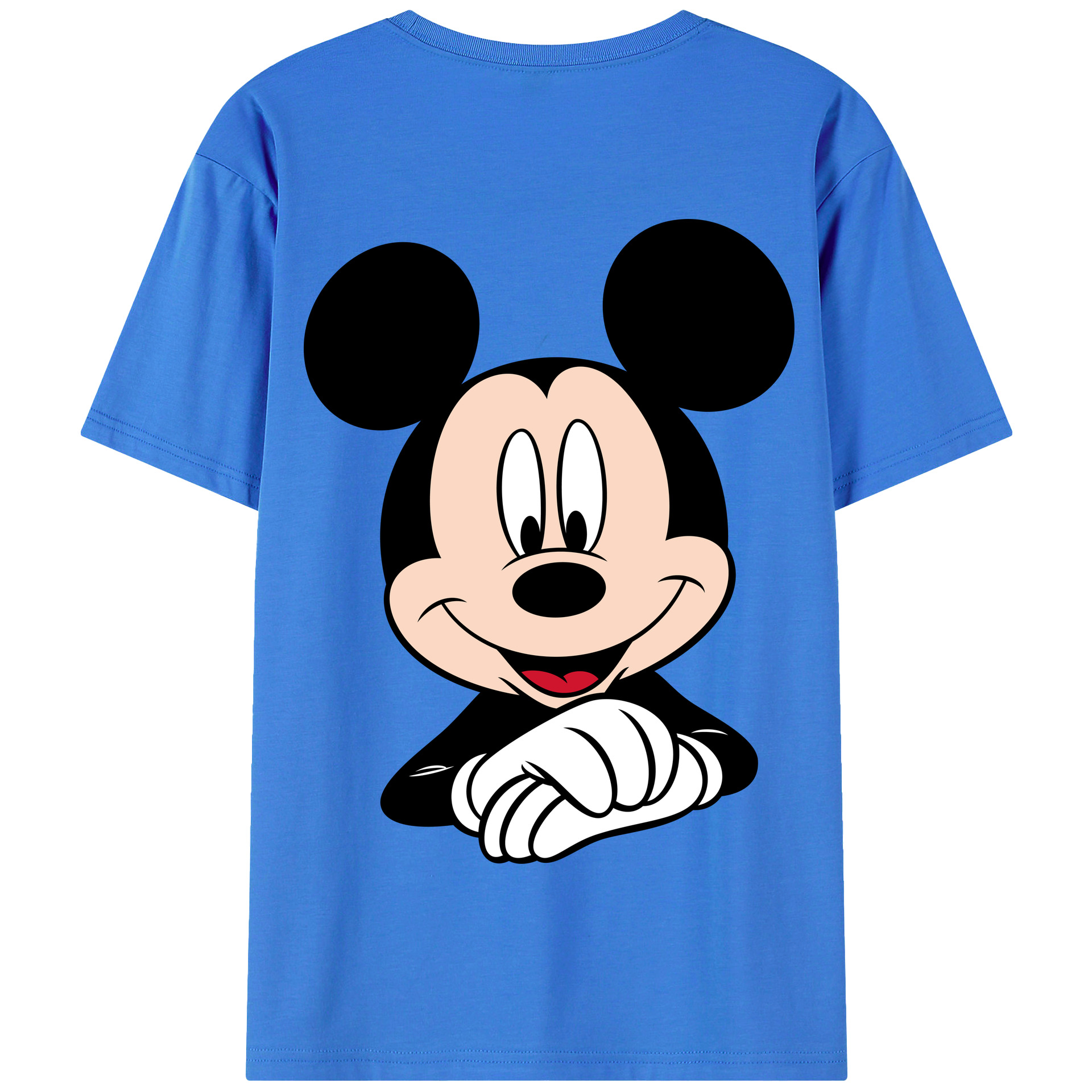 （画像用） ミッキーマウス Mickey Mouse 綿100％半袖Tシャツ（背面プリント）