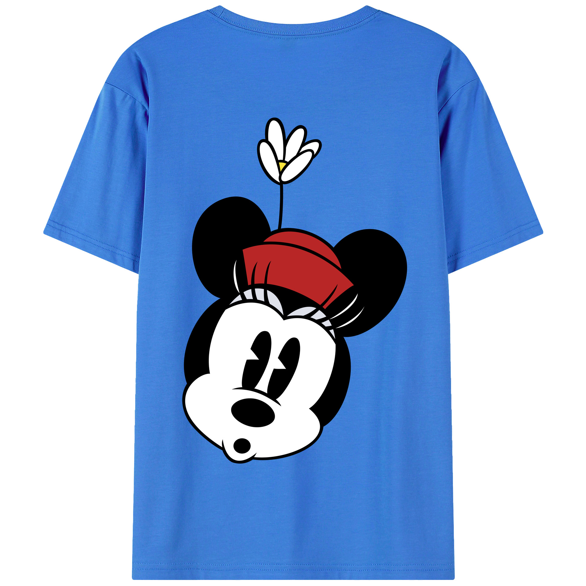 （画像用） ミッキーマウス Mickey Mouse 綿100％半袖Tシャツ（背面プリント）