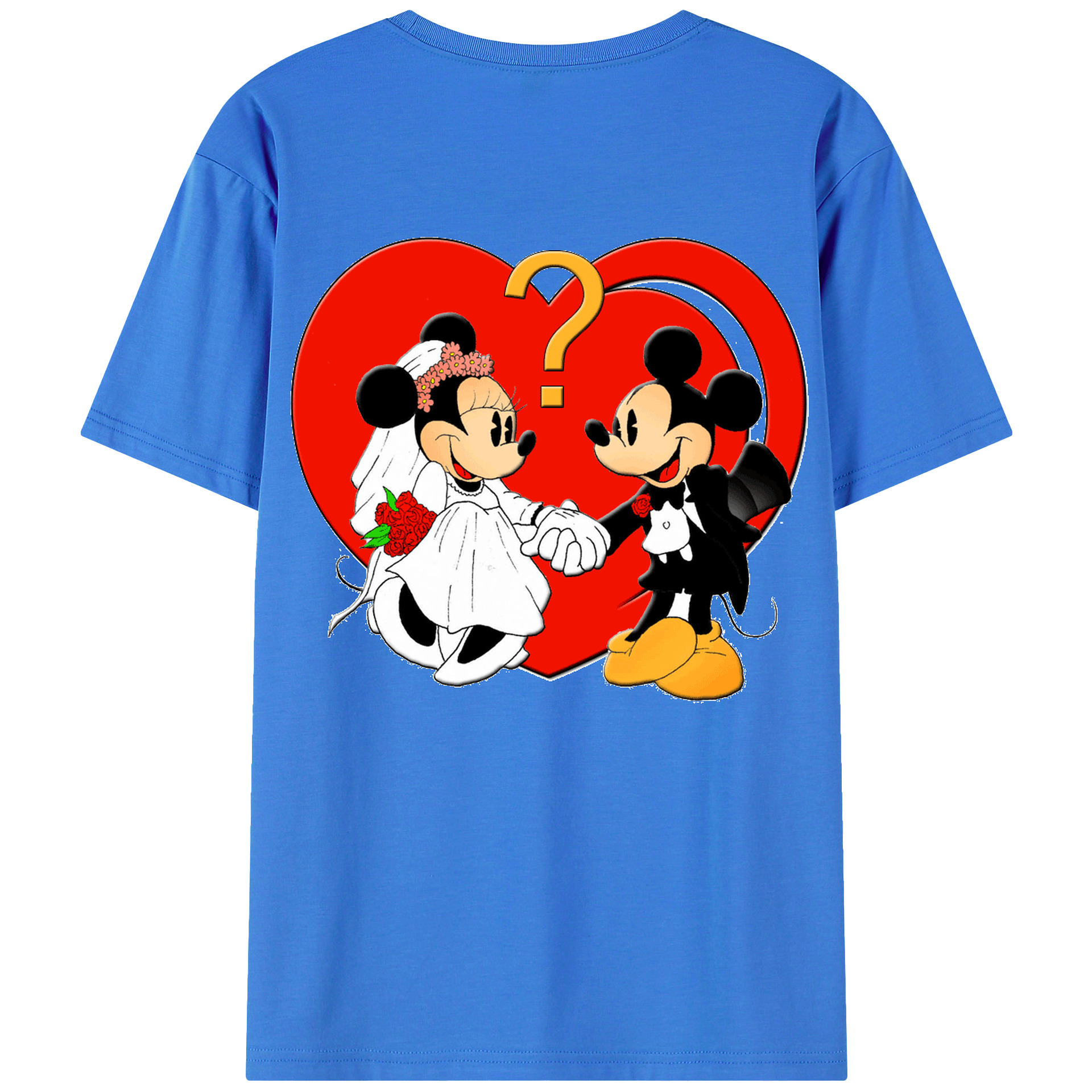 （画像用） ミッキーマウス Mickey Mouse 綿100％半袖Tシャツ（背面プリント）