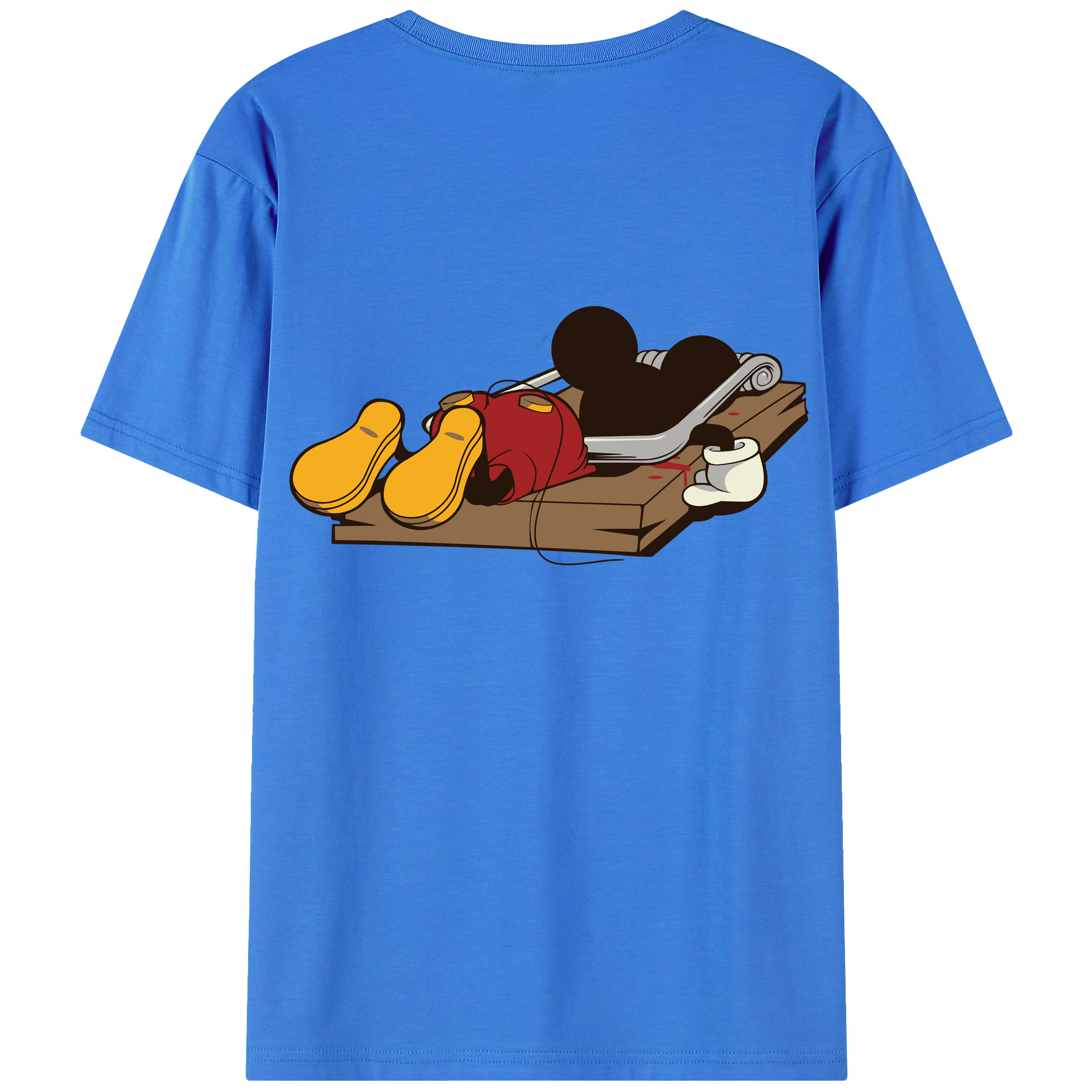（画像用） ミッキーマウス Mickey Mouse 綿100％半袖Tシャツ（背面プリント）