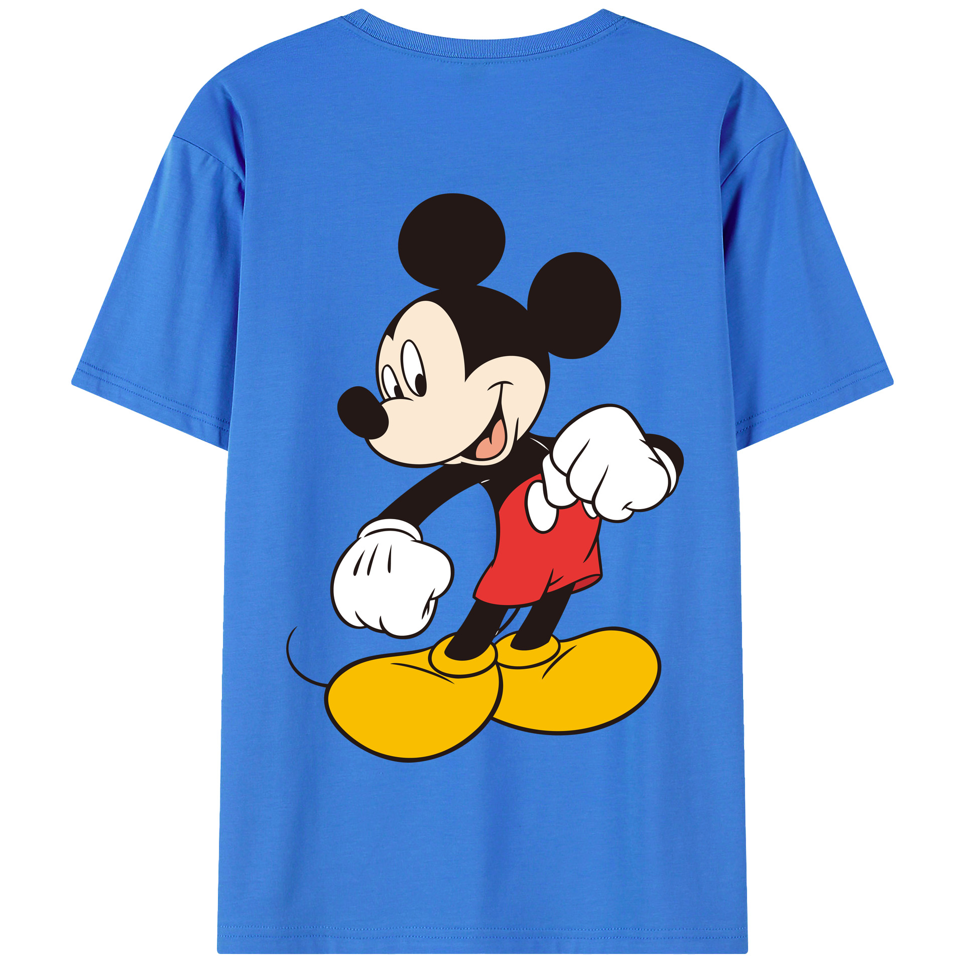 （画像用） ミッキーマウス Mickey Mouse 綿100％半袖Tシャツ（背面プリント）