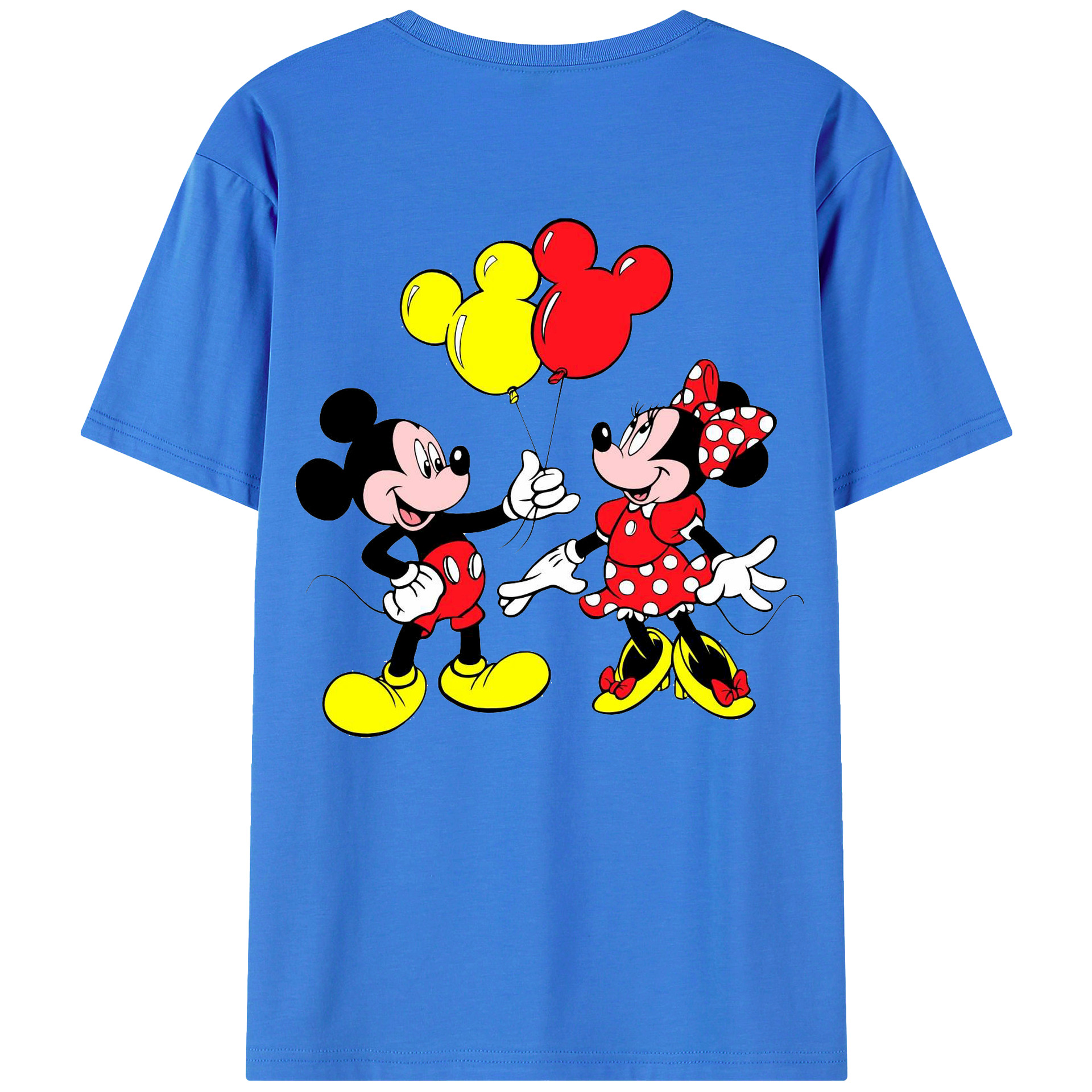 （画像用） ミッキーマウス Mickey Mouse 綿100％半袖Tシャツ（背面プリント）