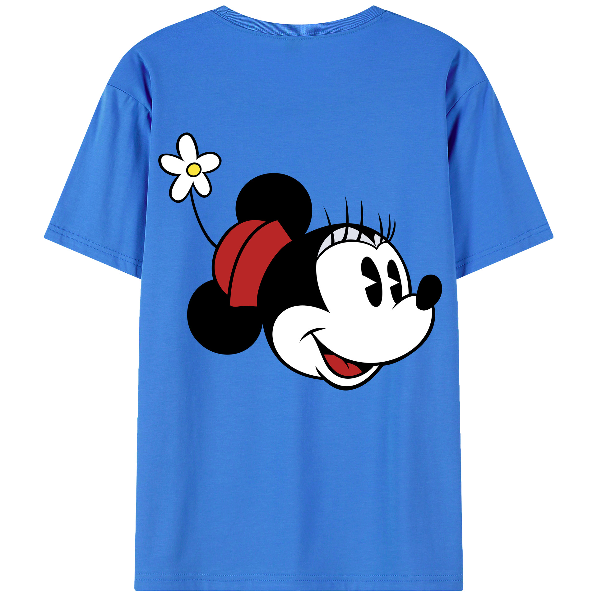 （画像用） ミッキーマウス Mickey Mouse 綿100％半袖Tシャツ（背面プリント）
