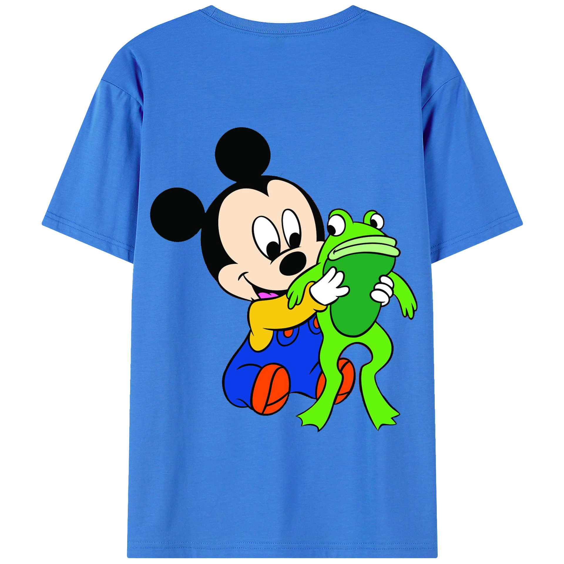 （画像用） ミッキーマウス Mickey Mouse 綿100％半袖Tシャツ（背面プリント）