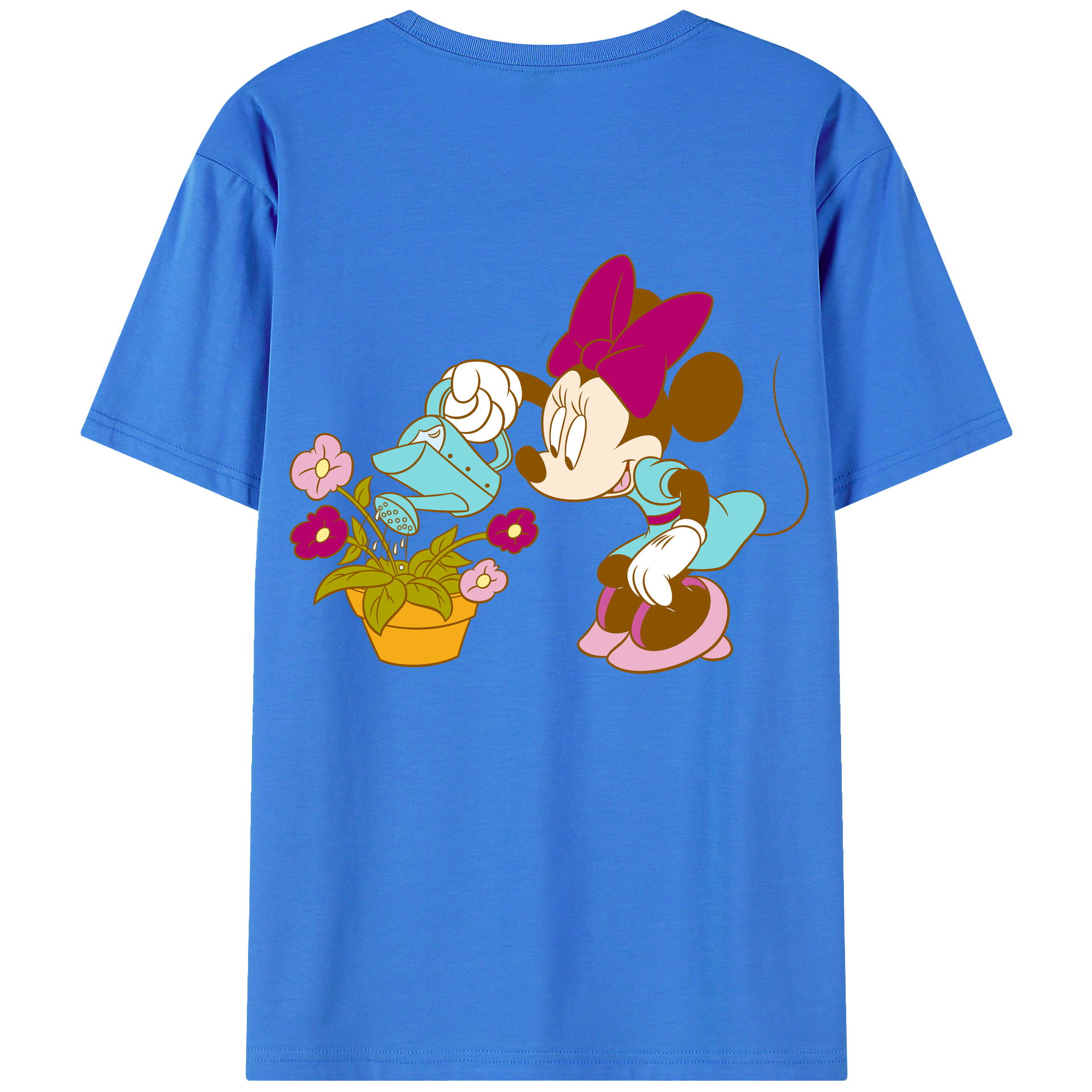 （画像用） ミッキーマウス Mickey Mouse 綿100％半袖Tシャツ（背面プリント）