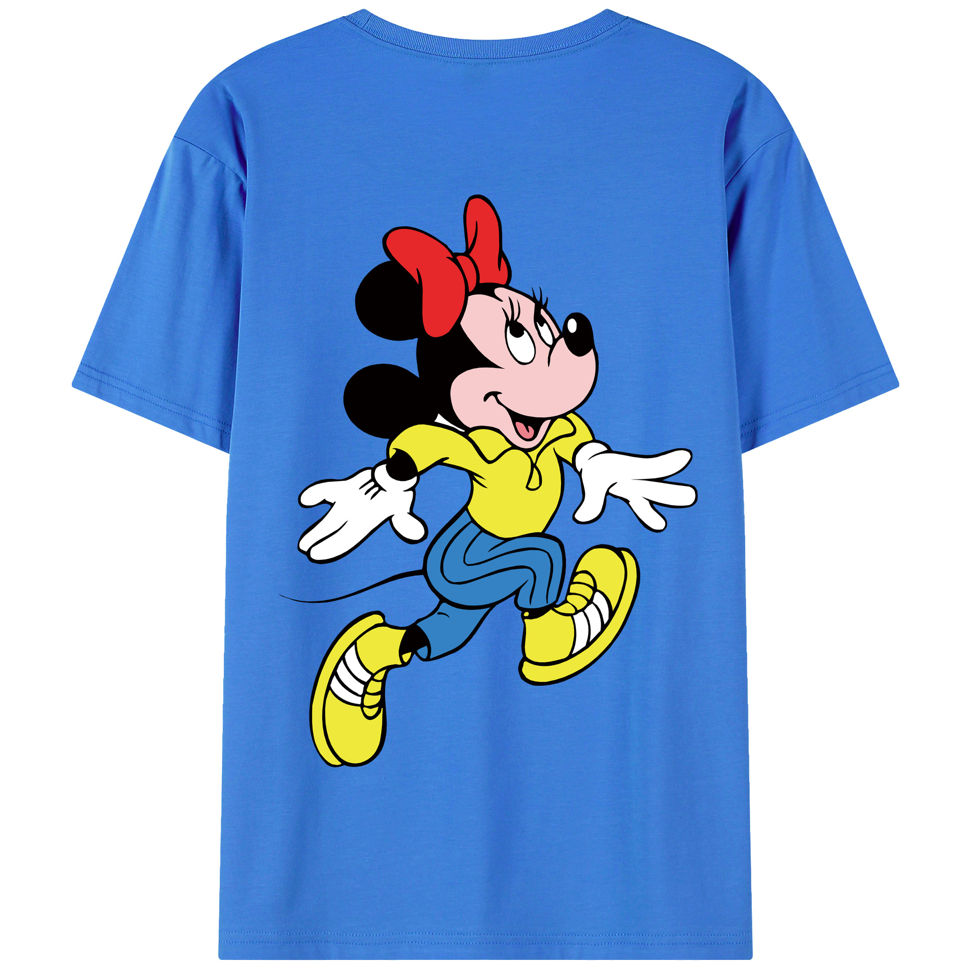 （画像用） ミッキーマウス Mickey Mouse 綿100％半袖Tシャツ（背面プリント）