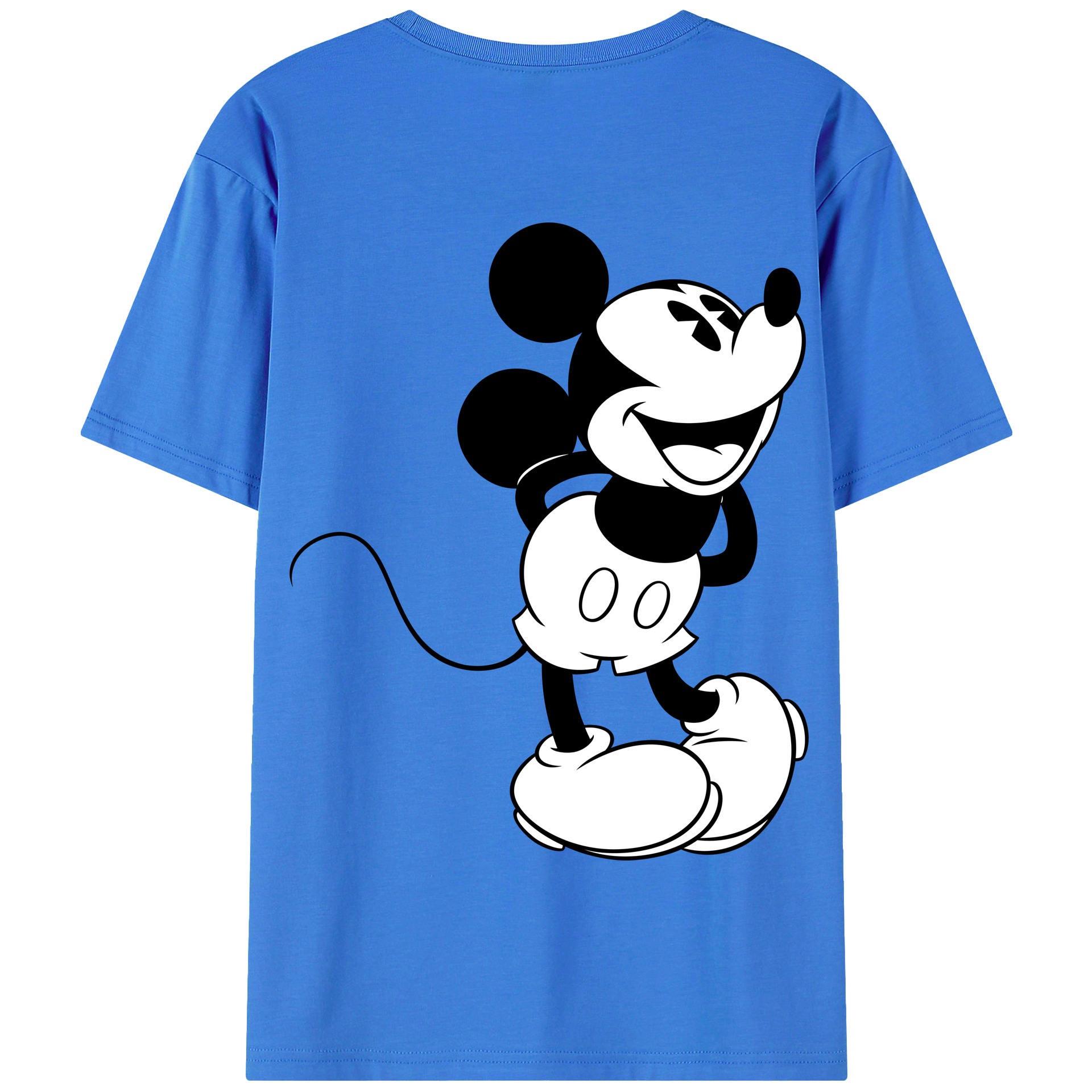 （画像用） ミッキーマウス Mickey Mouse 綿100％半袖Tシャツ（背面プリント）