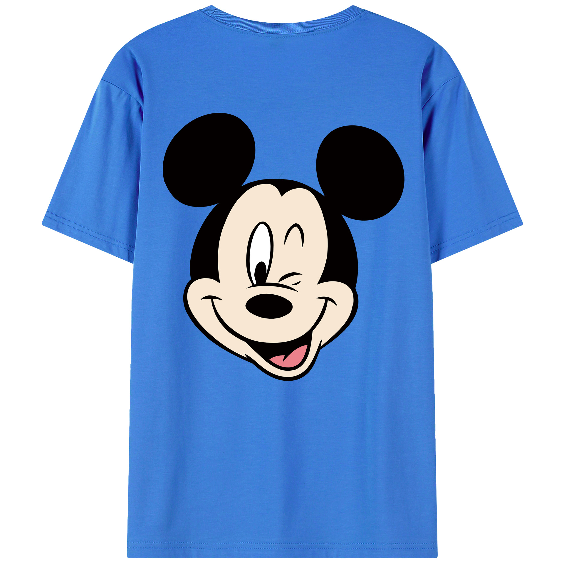 （画像用） ミッキーマウス Mickey Mouse 綿100％半袖Tシャツ（背面プリント）