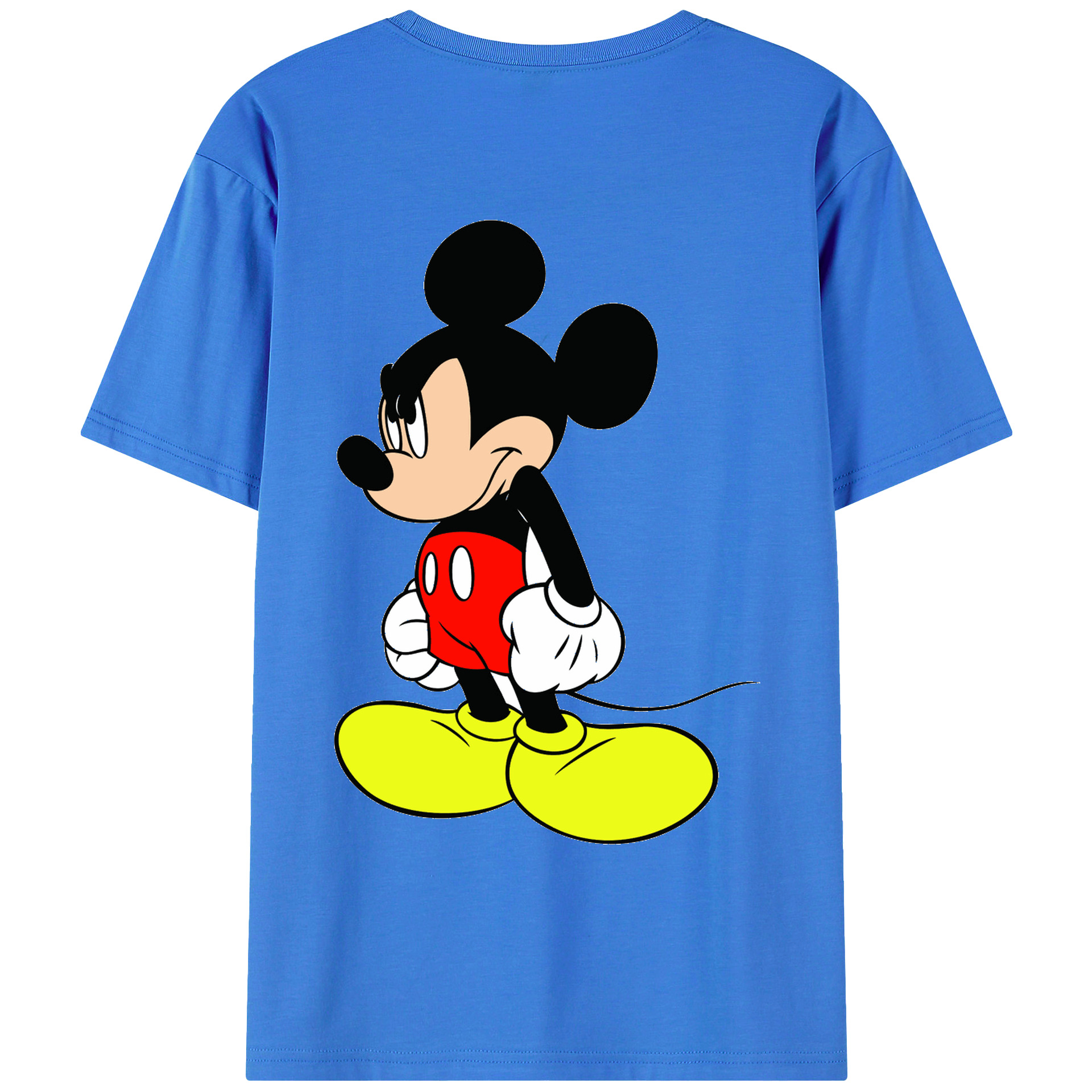 （画像用） ミッキーマウス Mickey Mouse 綿100％半袖Tシャツ（背面プリント）