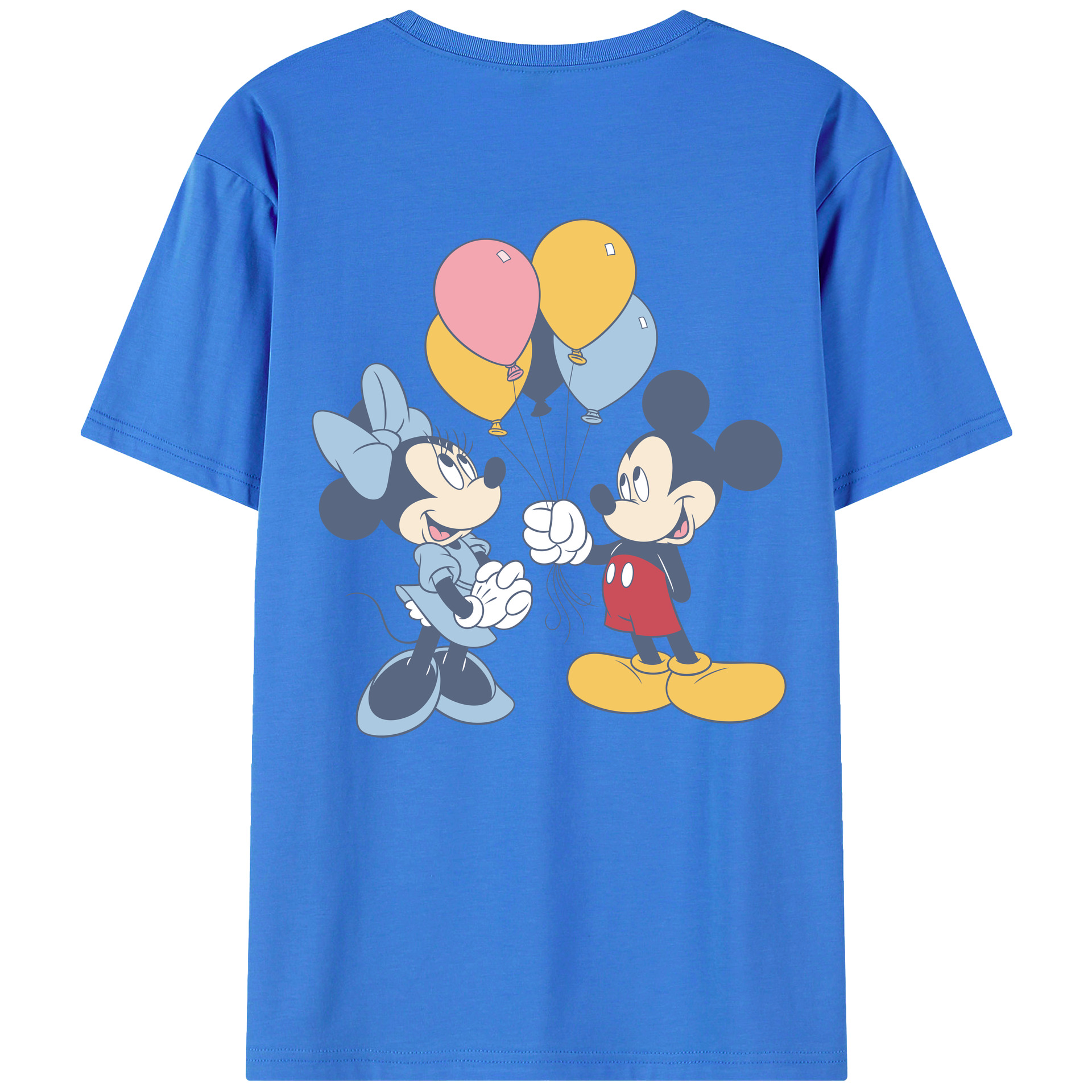 （画像用） ミッキーマウス Mickey Mouse 綿100％半袖Tシャツ（背面プリント）