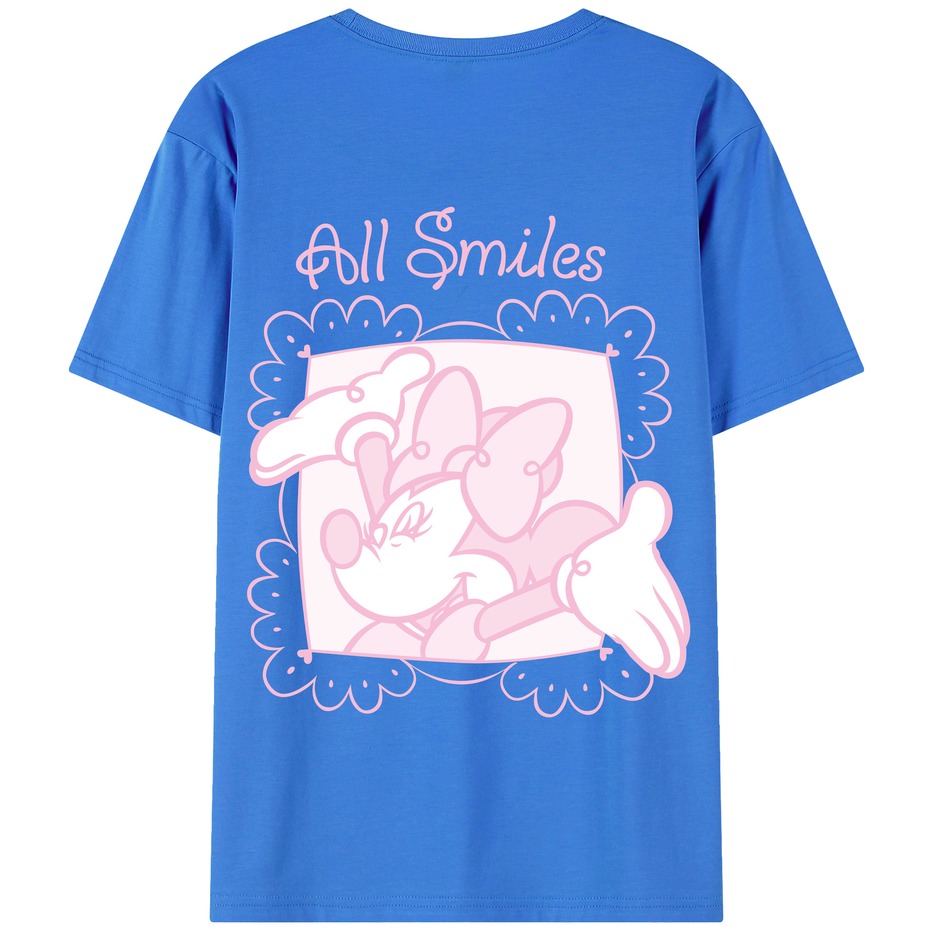 （画像用） ミッキーマウス Mickey Mouse 綿100％半袖Tシャツ（背面プリント）
