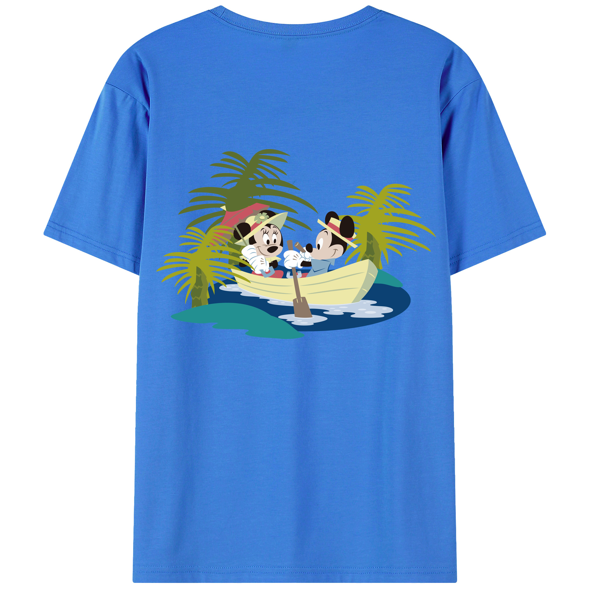 （画像用） ミッキーマウス Mickey Mouse 綿100％半袖Tシャツ（背面プリント）