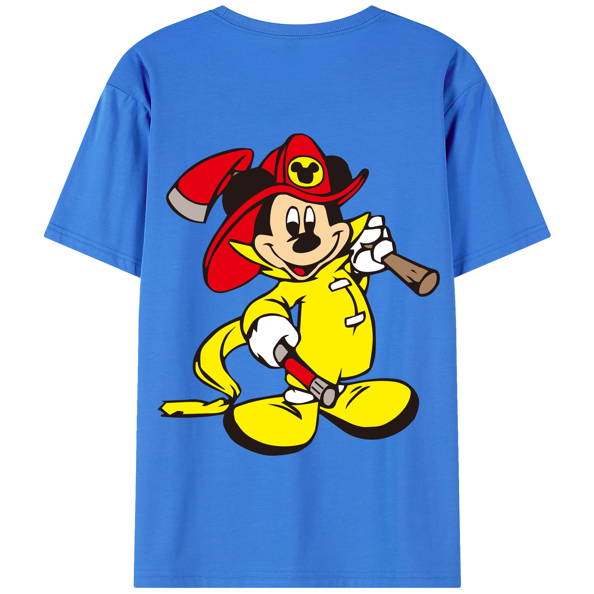 （画像用） ミッキーマウス Mickey Mouse 綿100％半袖Tシャツ（背面プリント）