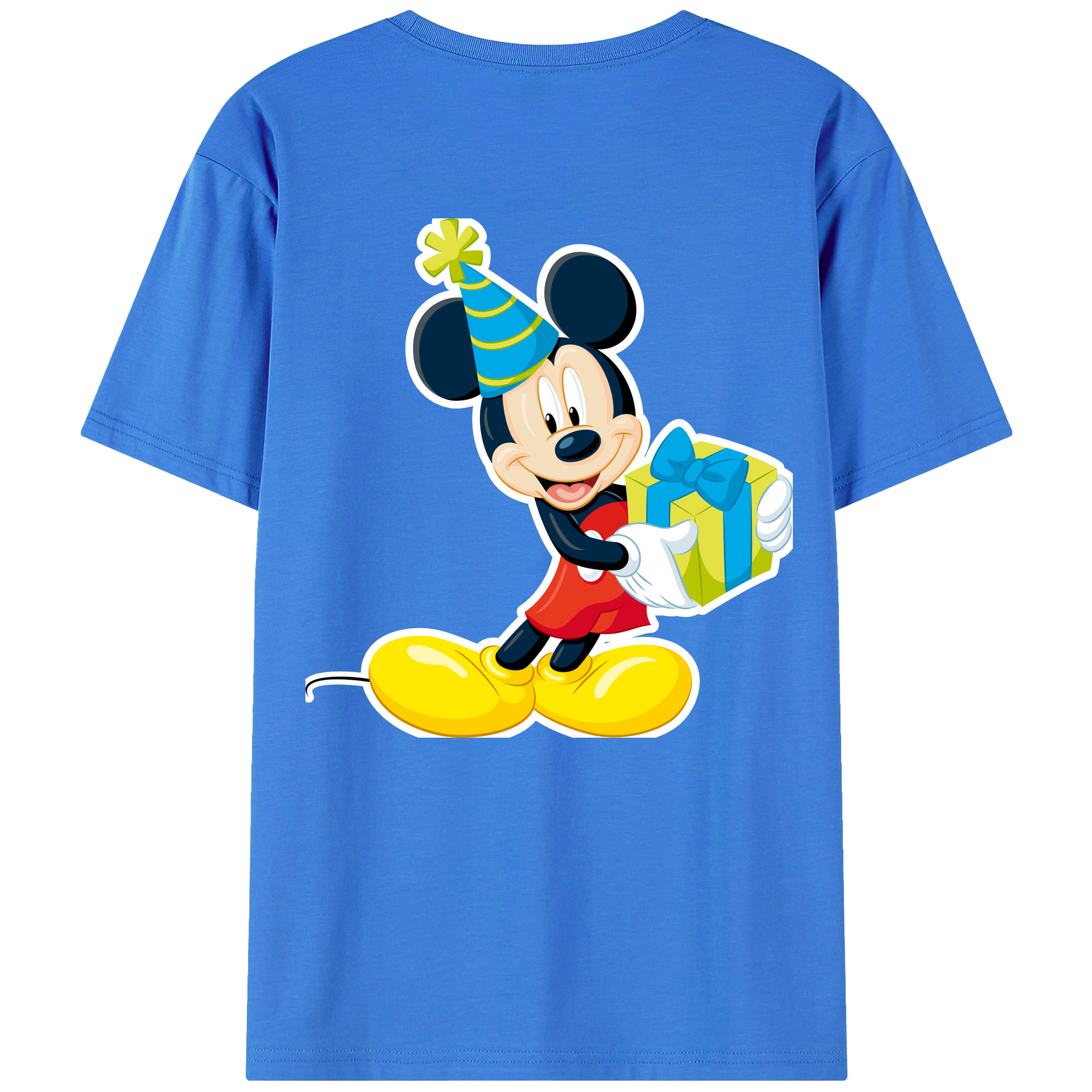 （画像用） ミッキーマウス Mickey Mouse 綿100％半袖Tシャツ（背面プリント）