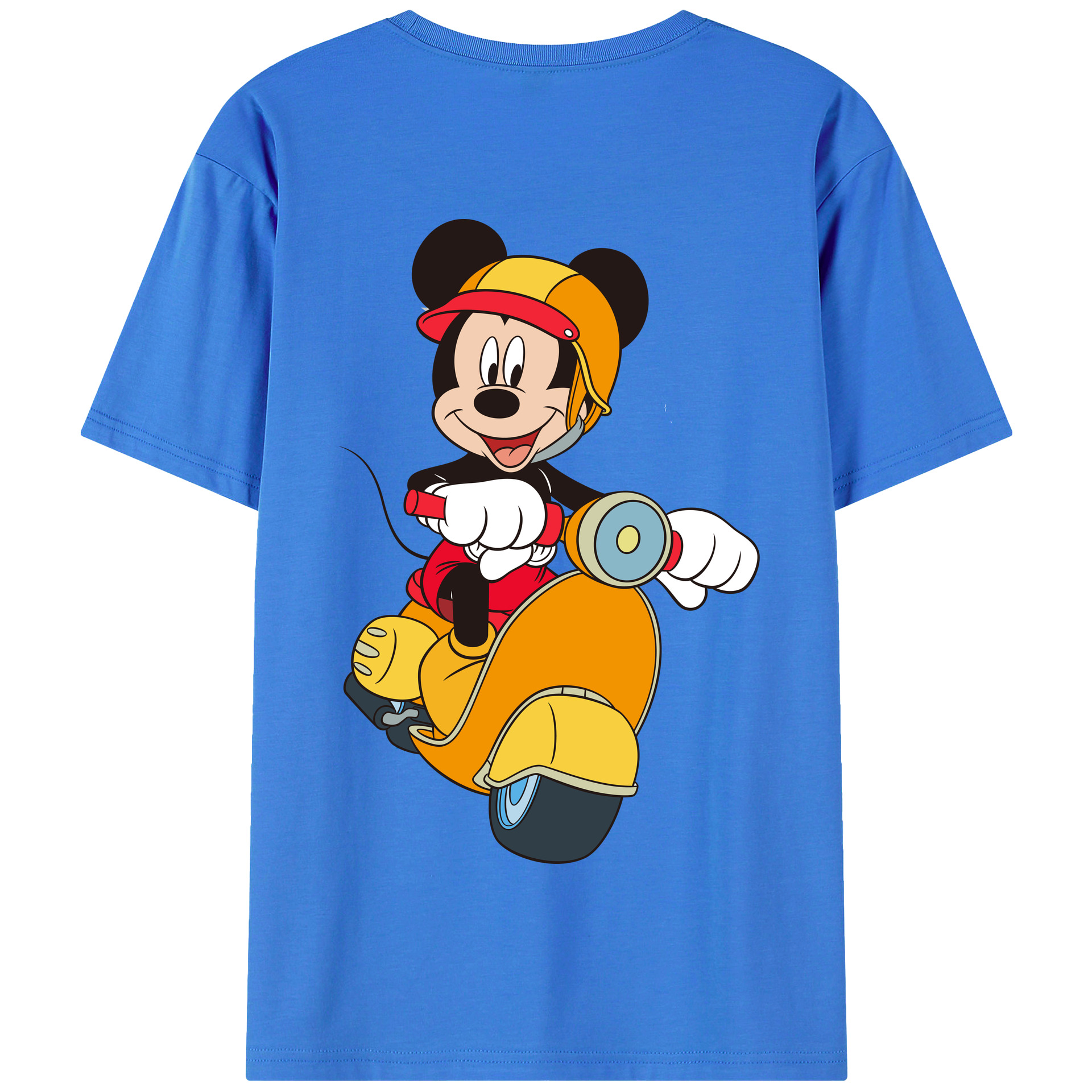 （画像用） ミッキーマウス Mickey Mouse 綿100％半袖Tシャツ（背面プリント）