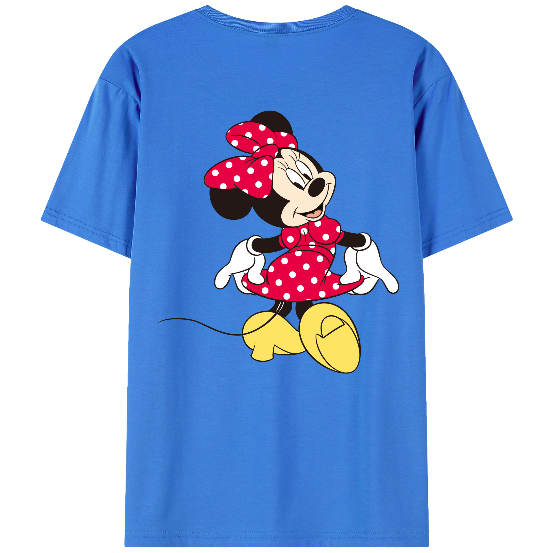 （画像用） ミッキーマウス Mickey Mouse 綿100％半袖Tシャツ（背面プリント）