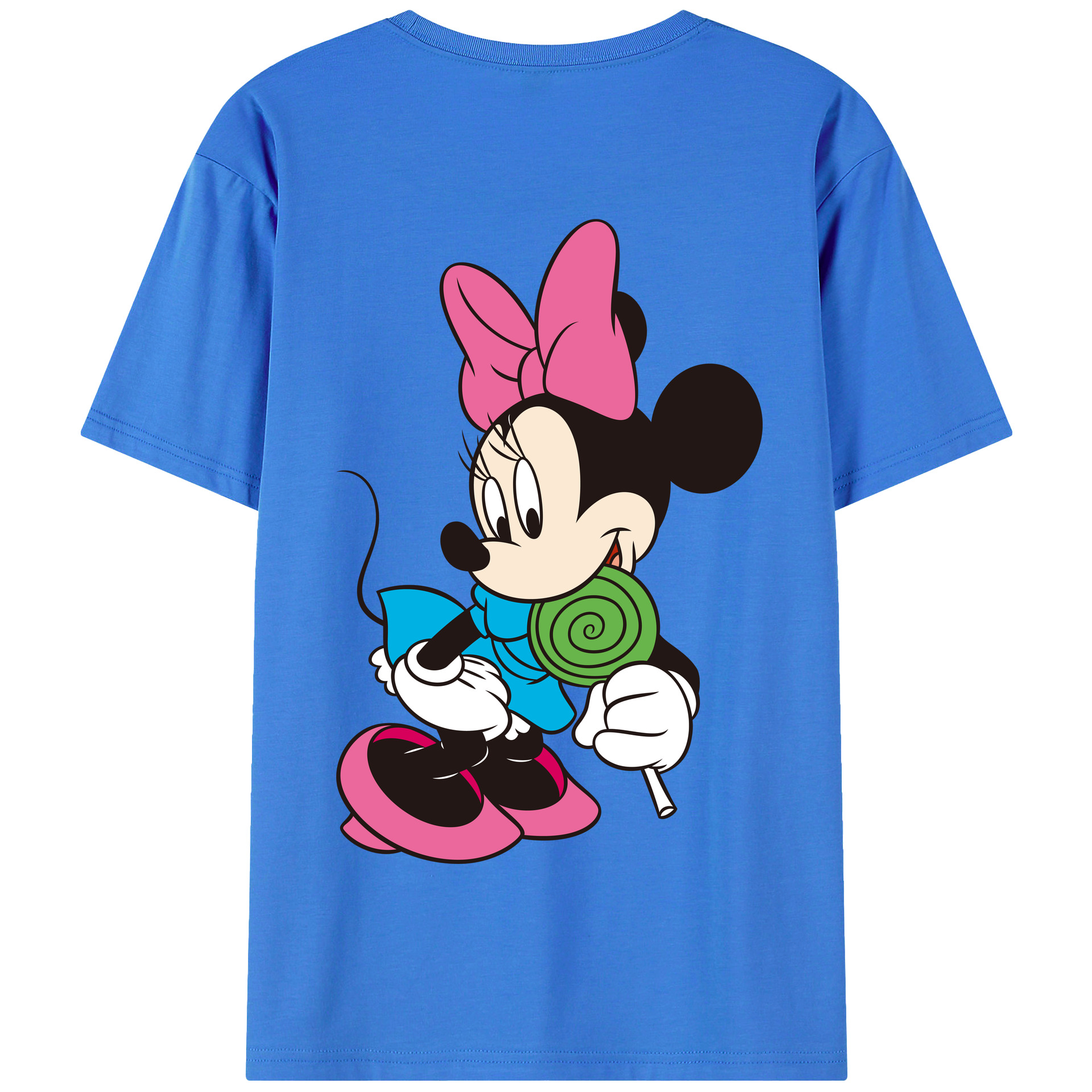 （画像用） ミッキーマウス Mickey Mouse 綿100％半袖Tシャツ（背面プリント）