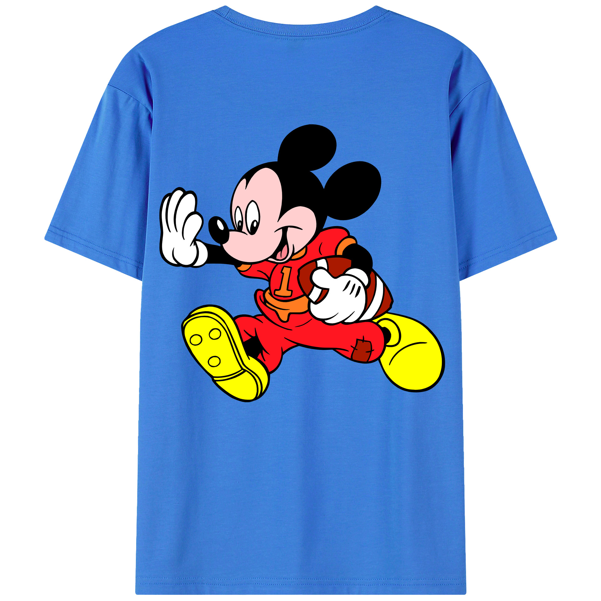 （画像用） ミッキーマウス Mickey Mouse 綿100％半袖Tシャツ（背面プリント）