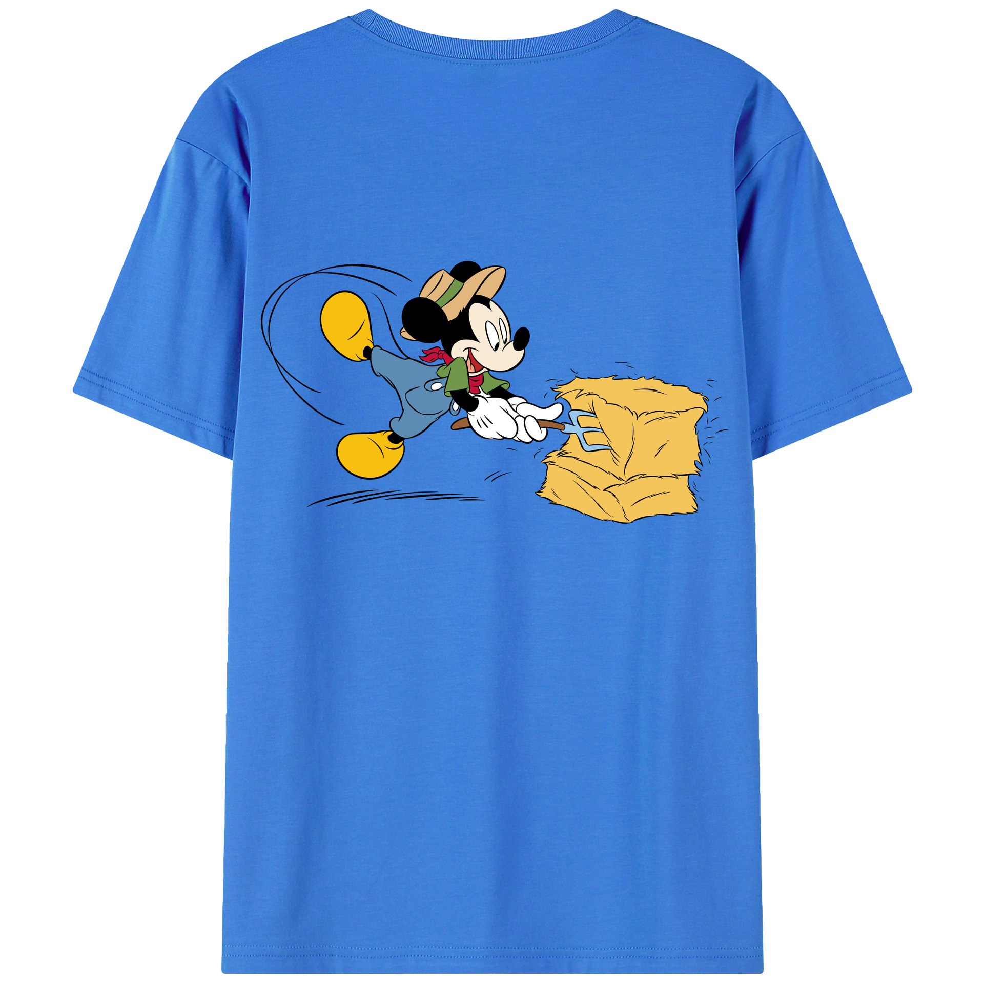 （画像用） ミッキーマウス Mickey Mouse 綿100％半袖Tシャツ（背面プリント）