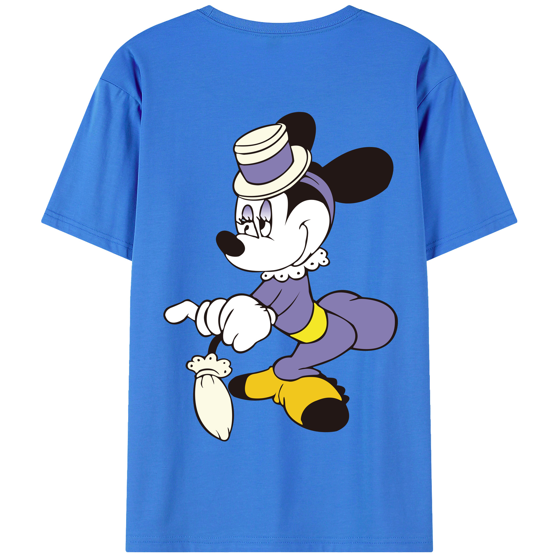 （画像用） ミッキーマウス Mickey Mouse 綿100％半袖Tシャツ（背面プリント）