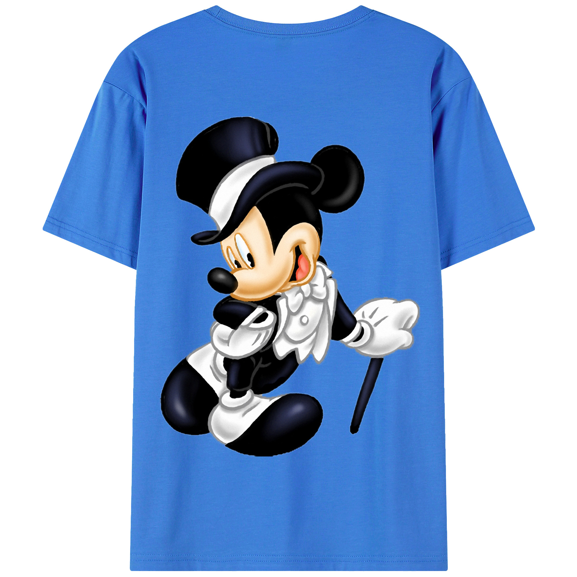 （画像用） ミッキーマウス Mickey Mouse 綿100％半袖Tシャツ（背面プリント）