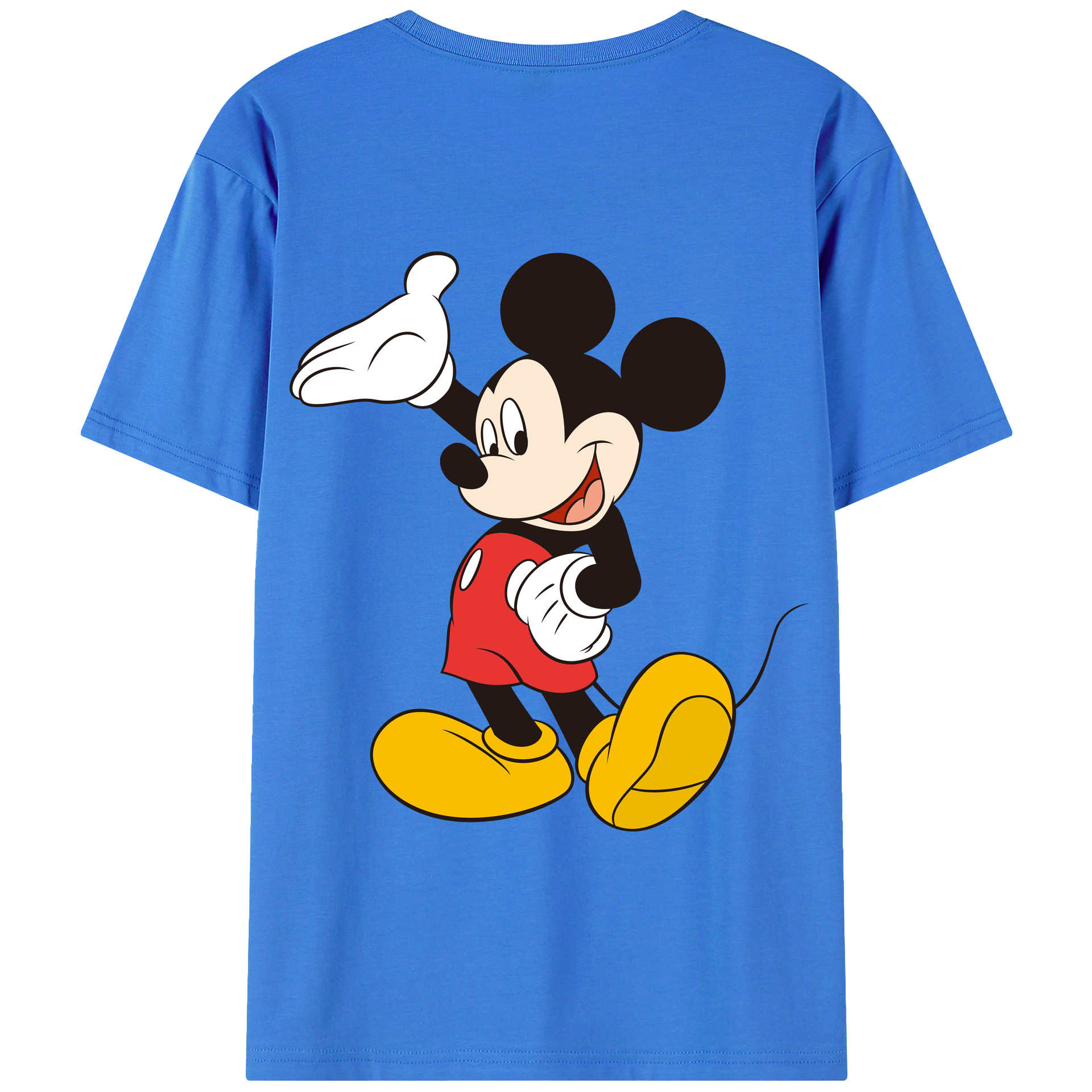 （画像用） ミッキーマウス Mickey Mouse 綿100％半袖Tシャツ（背面プリント）