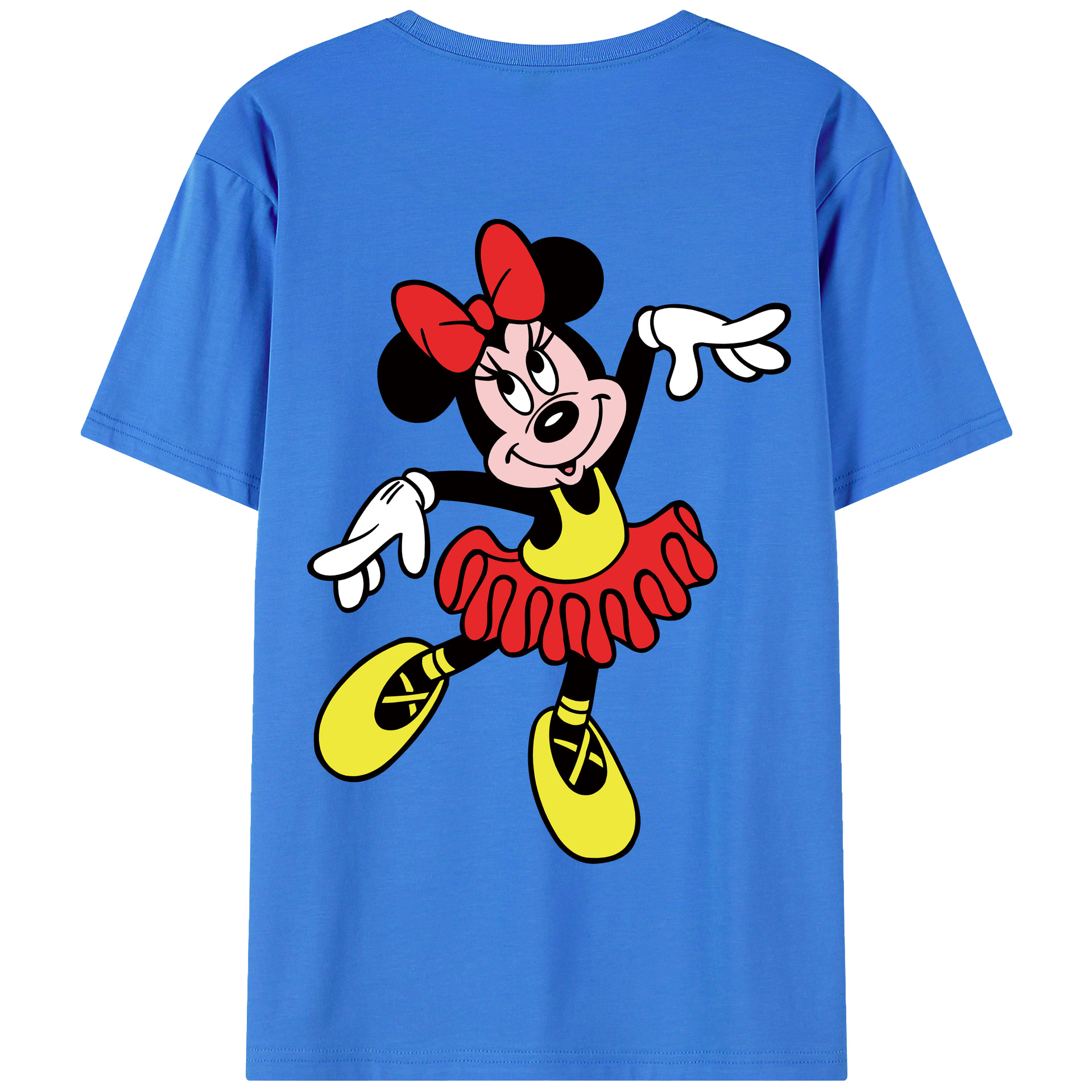 （画像用） ミッキーマウス Mickey Mouse 綿100％半袖Tシャツ（背面プリント）