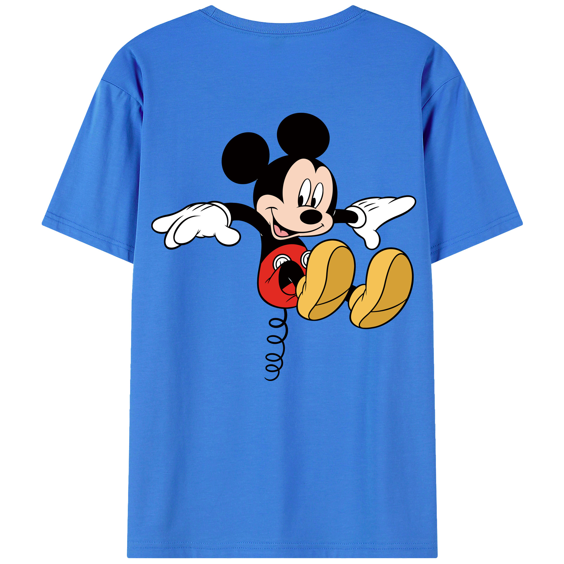 （画像用） ミッキーマウス Mickey Mouse 綿100％半袖Tシャツ（背面プリント）