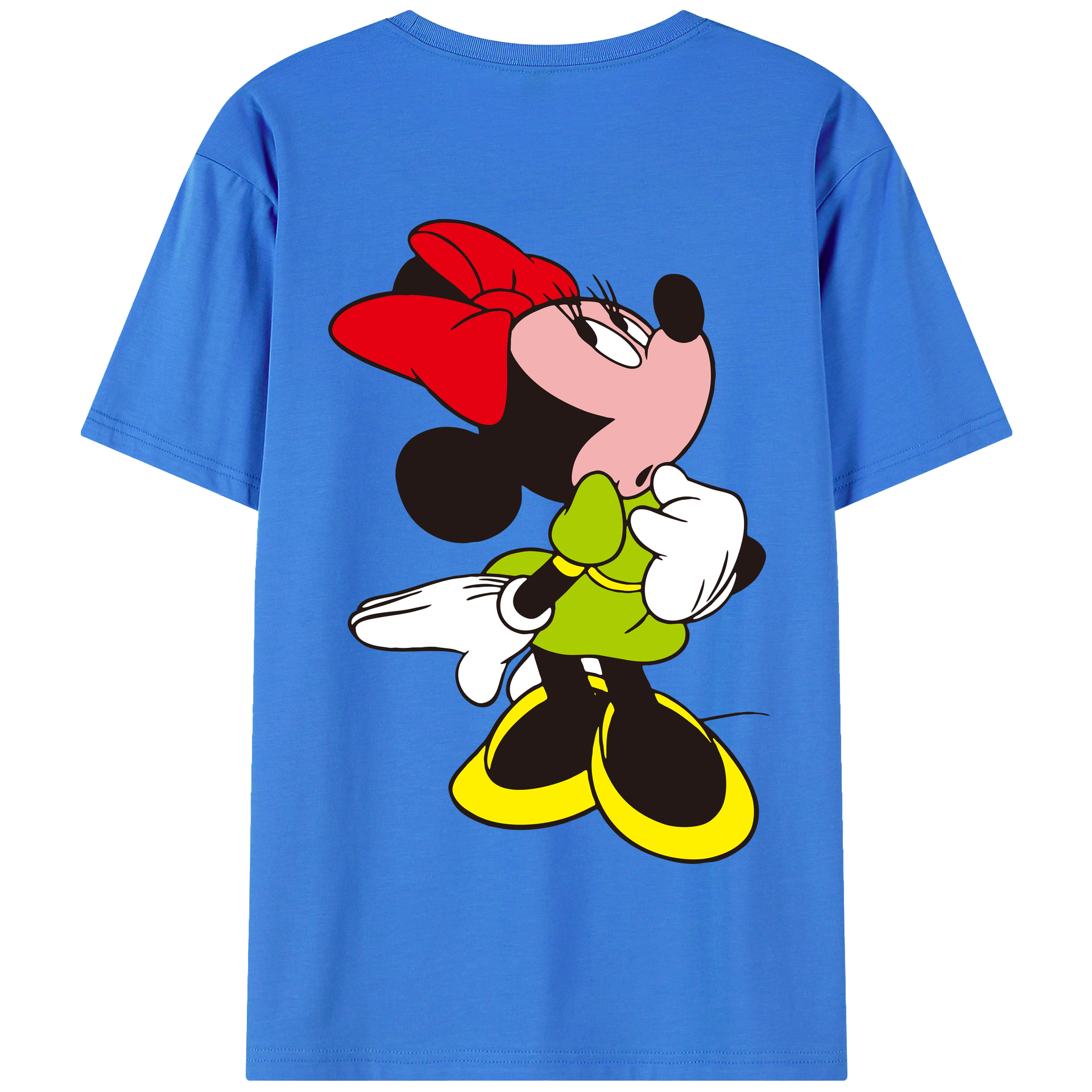 （画像用） ミッキーマウス Mickey Mouse 綿100％半袖Tシャツ（背面プリント）