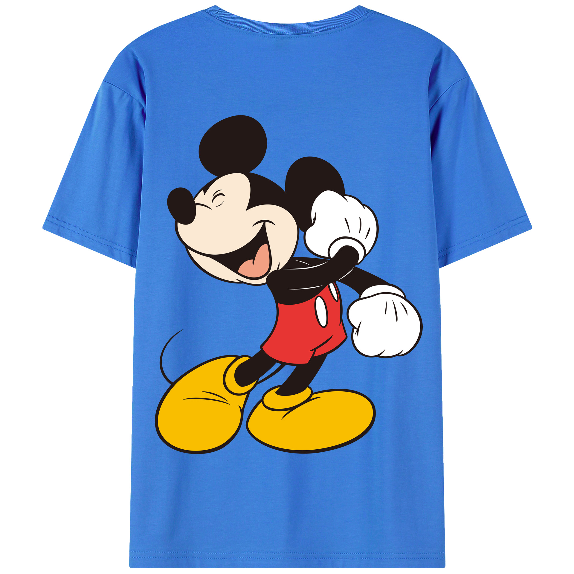 （画像用） ミッキーマウス Mickey Mouse 綿100％半袖Tシャツ（背面プリント）
