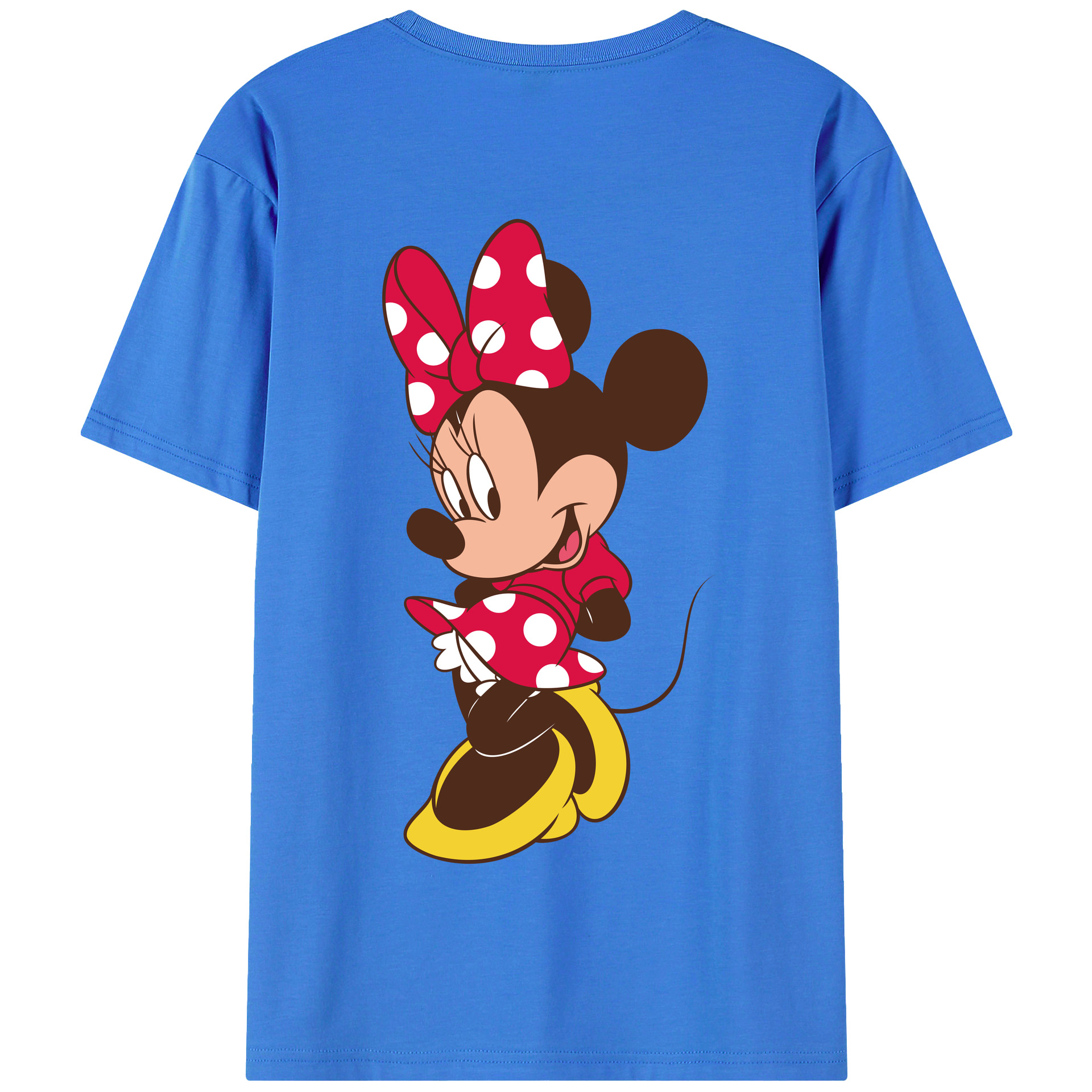 （画像用） ミッキーマウス Mickey Mouse 綿100％半袖Tシャツ（背面プリント）