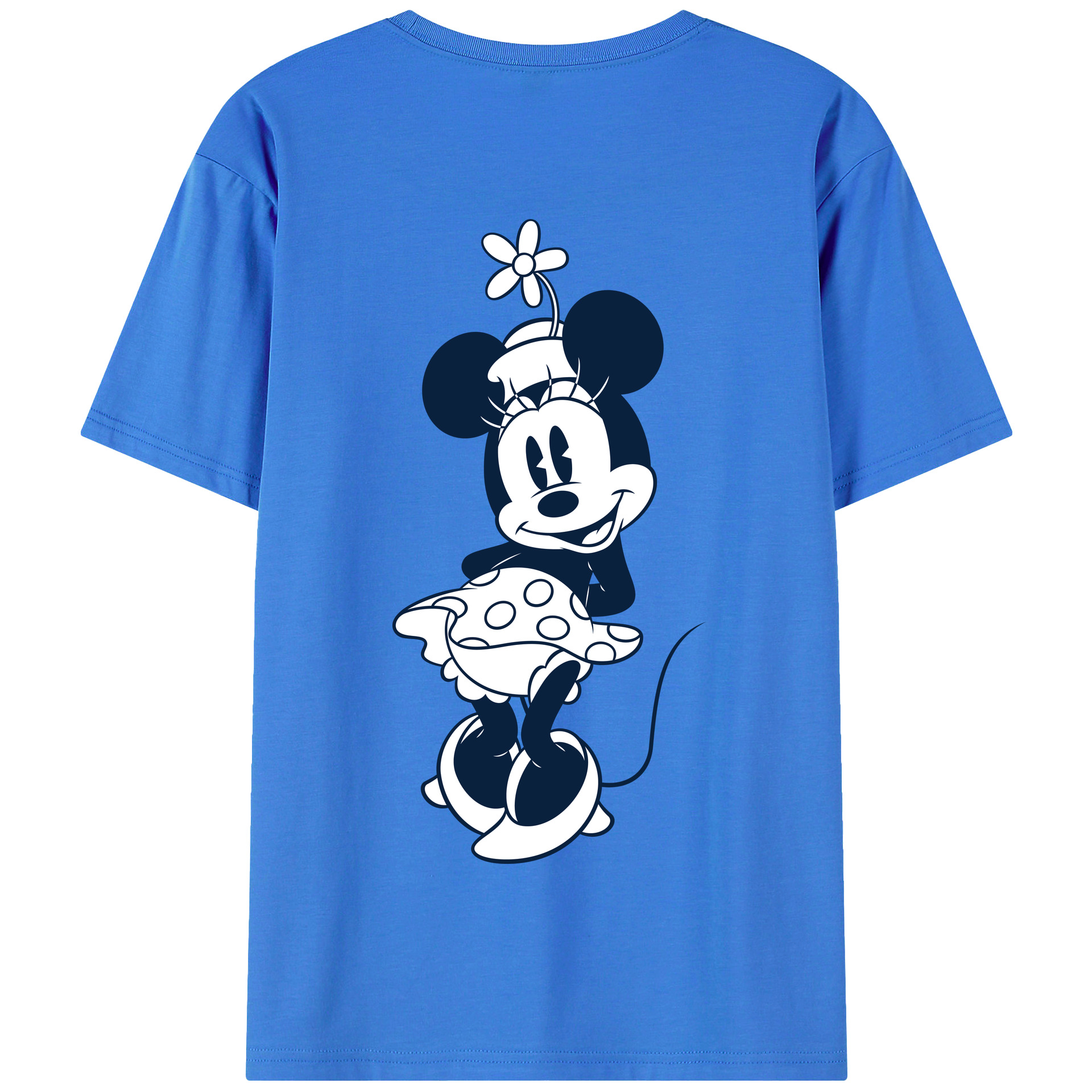 （画像用） ミッキーマウス Mickey Mouse 綿100％半袖Tシャツ（背面プリント）