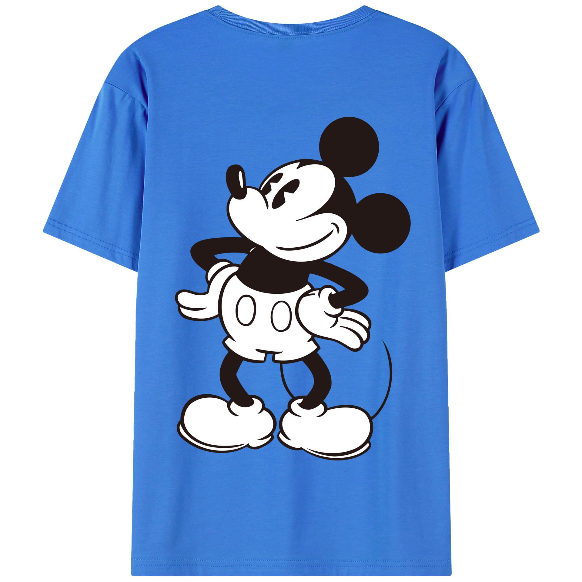 （画像用） ミッキーマウス Mickey Mouse 綿100％半袖Tシャツ（背面プリント）