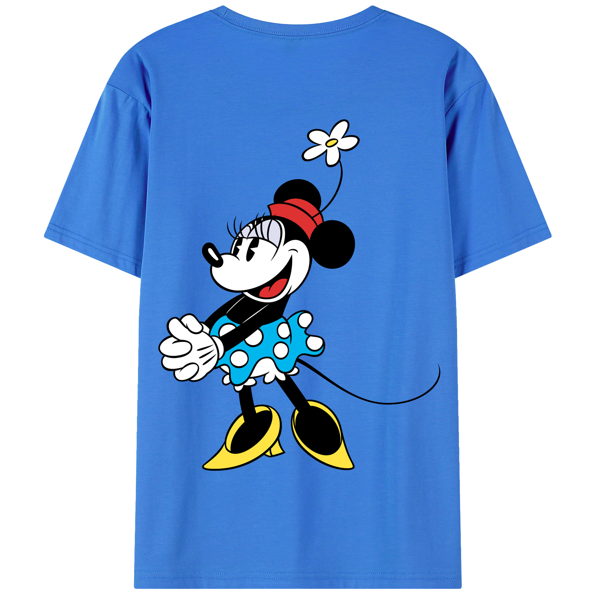 （画像用） ミッキーマウス Mickey Mouse 綿100％半袖Tシャツ（背面プリント）